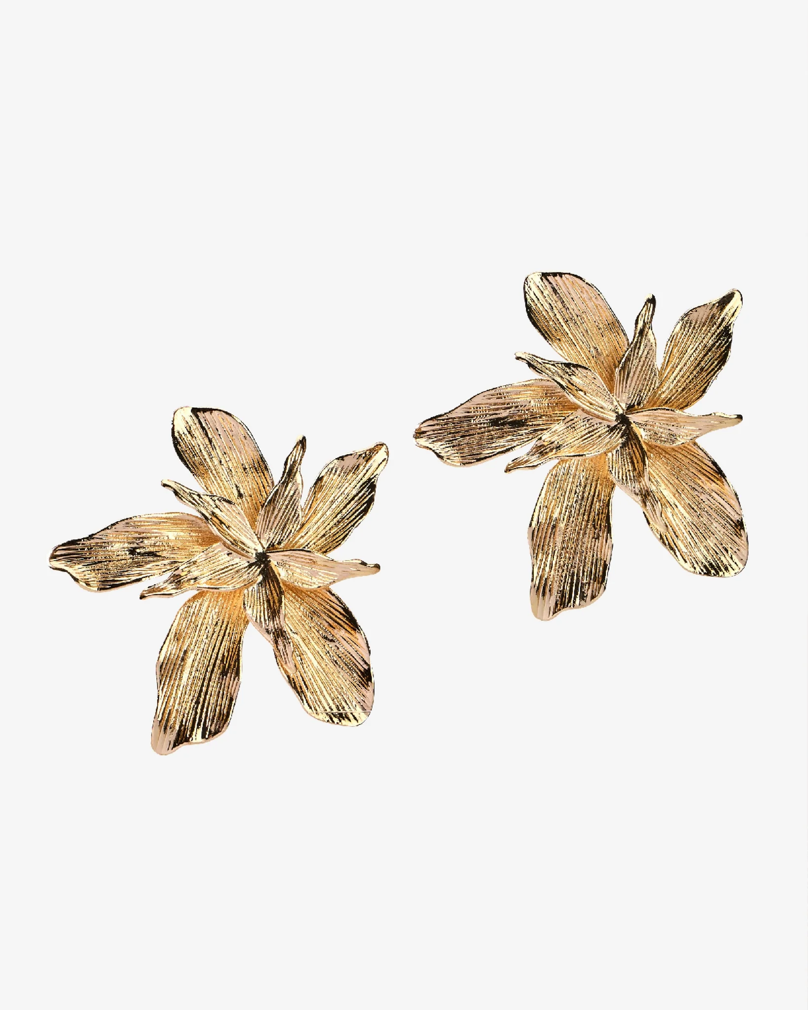 Floral Stud Earring Gold - Mycitystee