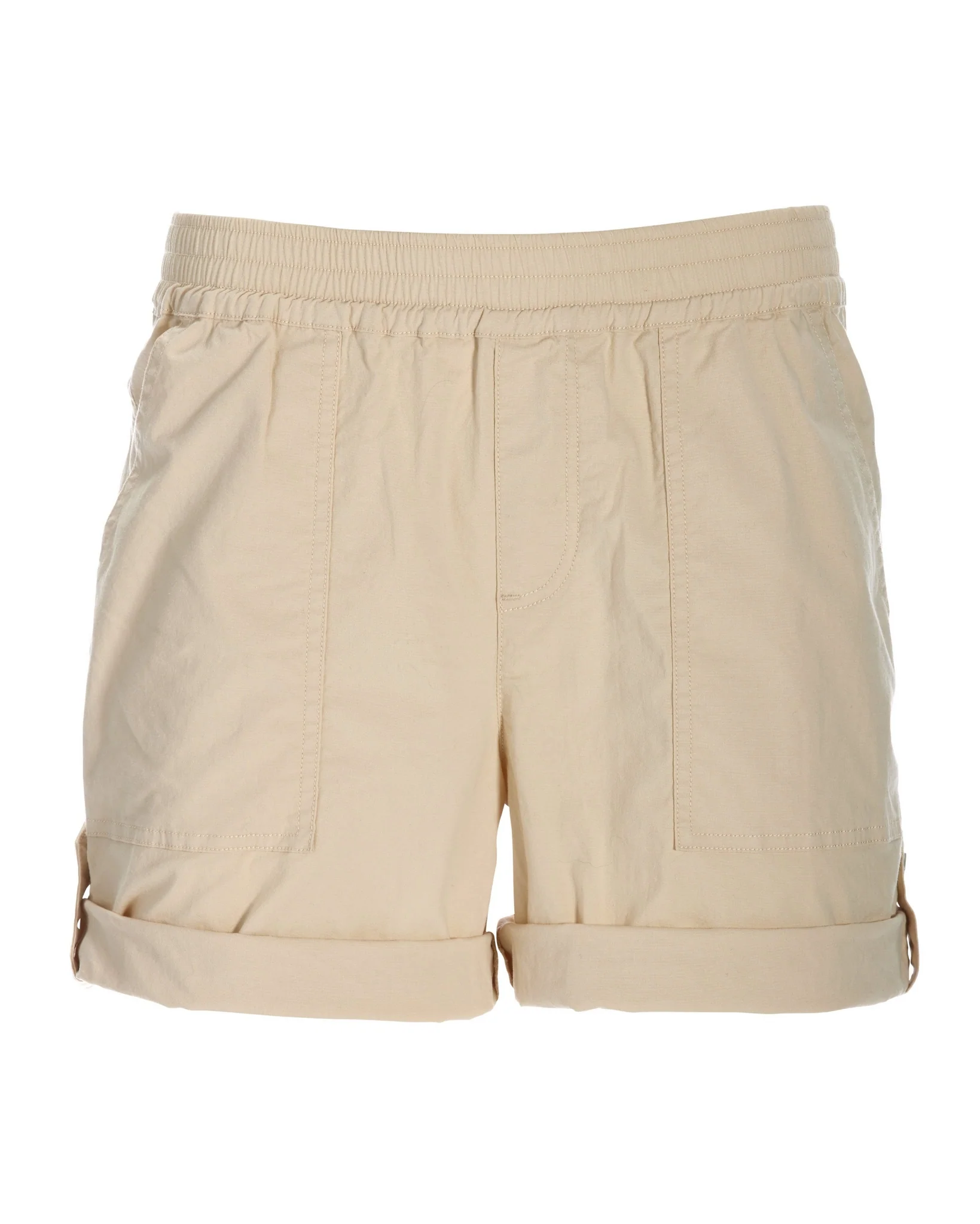 Pull On Cuffed Casual Short Stone - Mycitystee
