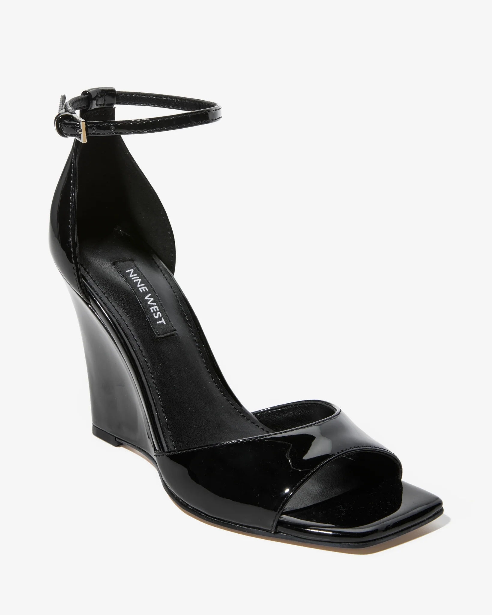 Ankle Strap Wedge Black - Mycitystee