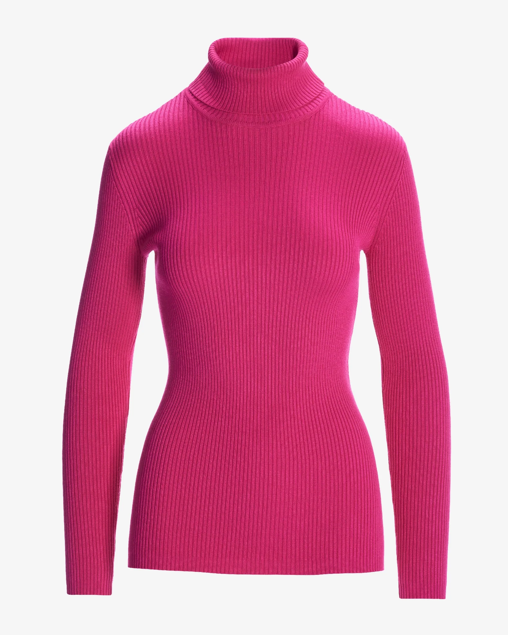Ribbed Turtleneck Sweater Cabaret Pink - Mycitystee