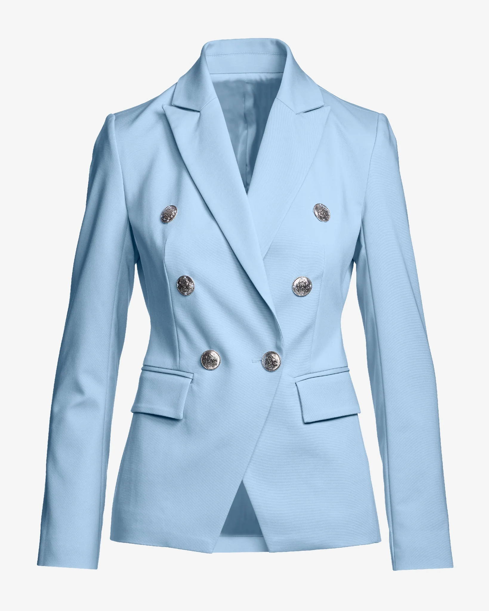 Modern Double-Breasted Blazer Blue Bell - Mycitystee