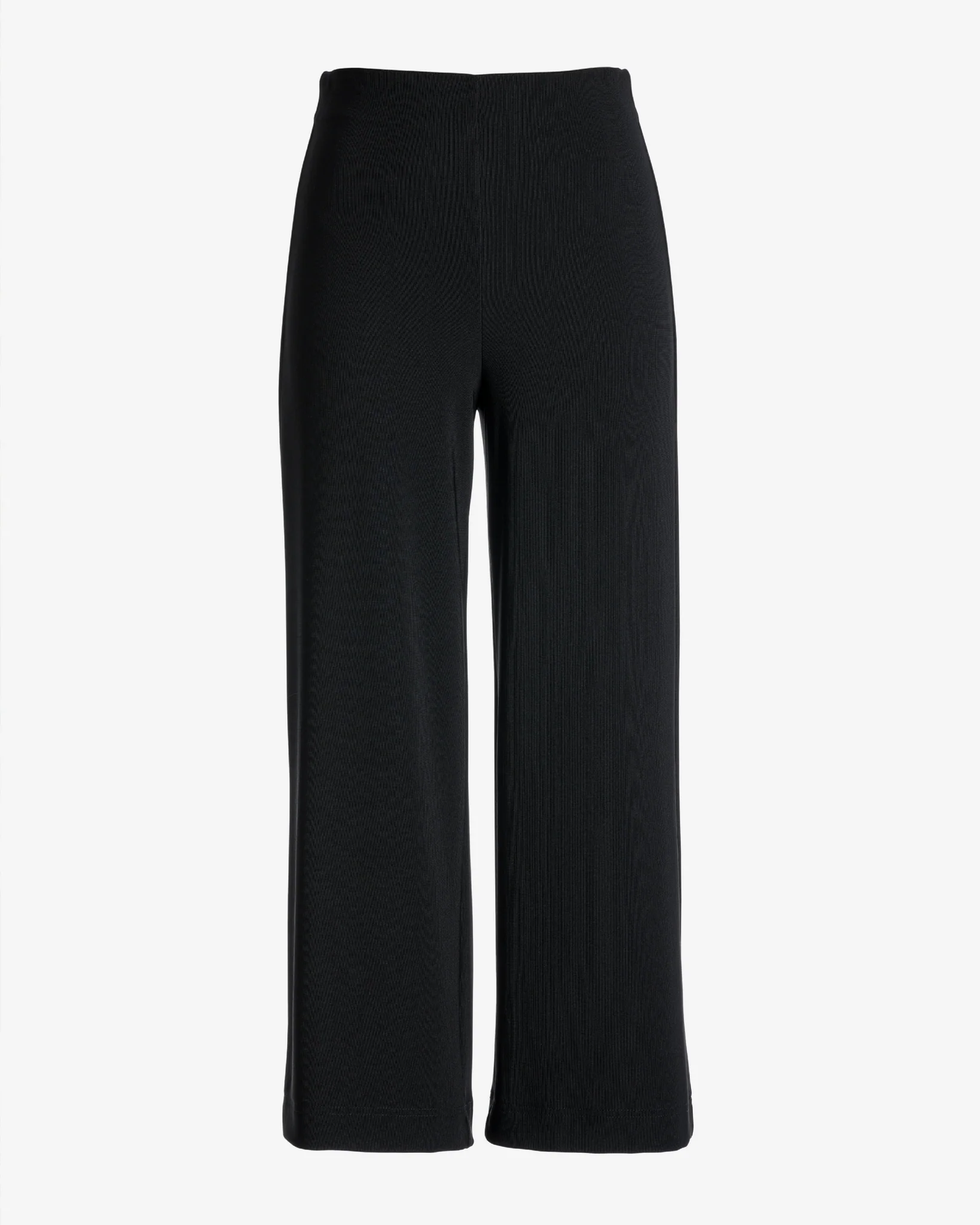 Beyond Travel Wide Leg Crop Pant Jet Black - Mycitystee