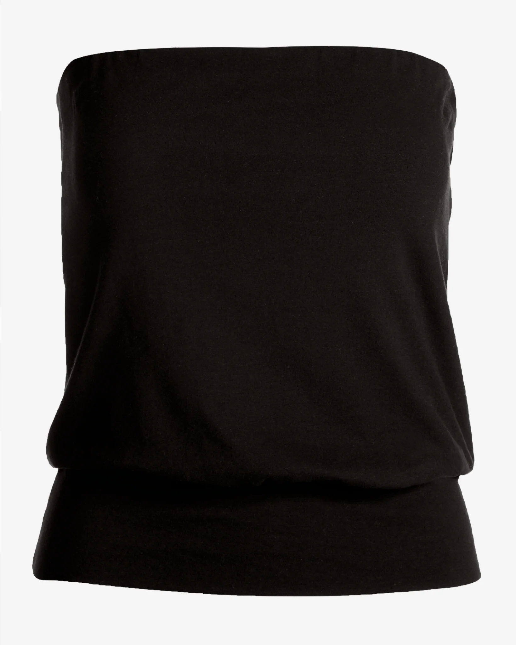 So Sexy Strapless Blouson Tube Top Black - Mycitystee