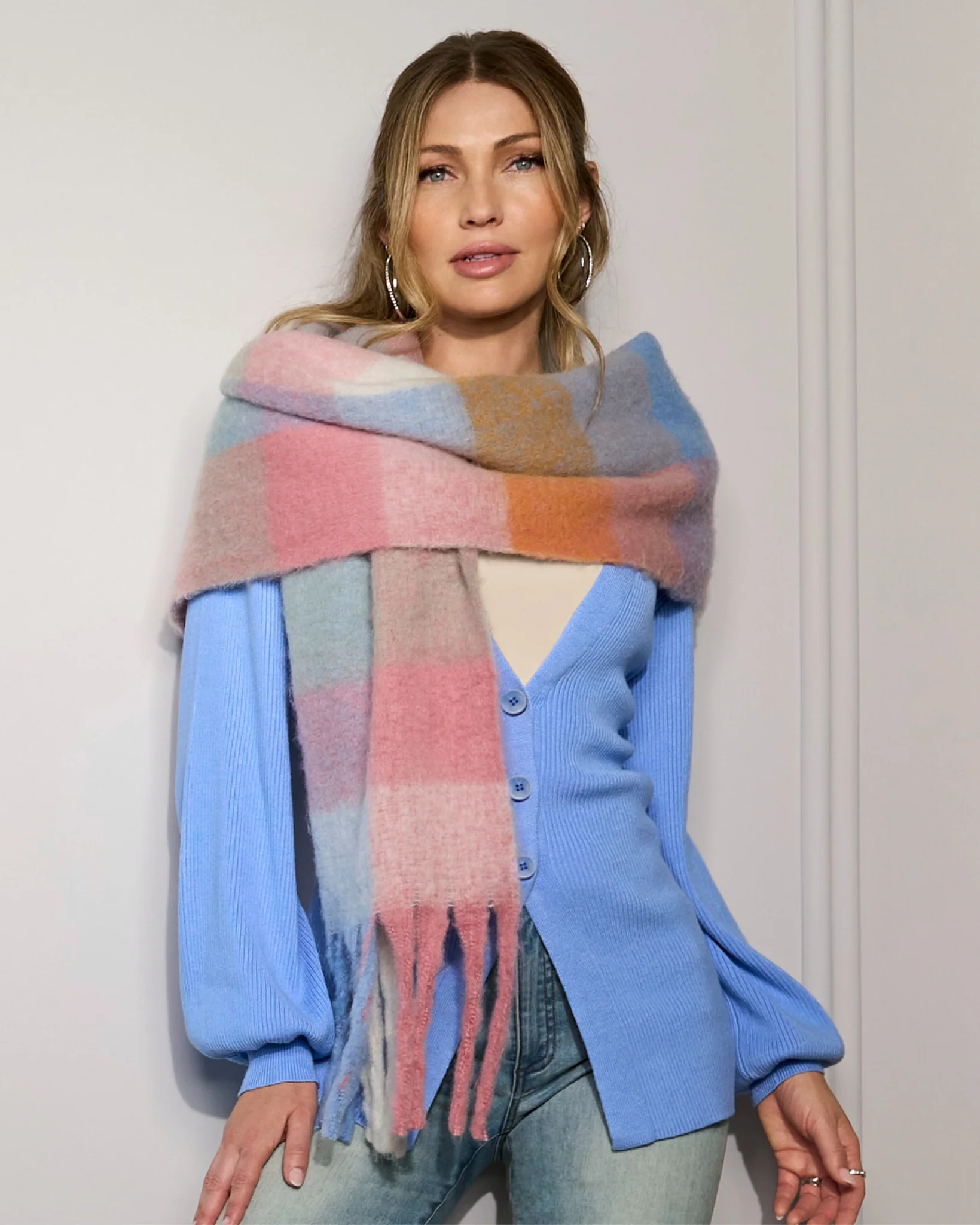 Winter Pastel Scarf Multi - Mycitystee