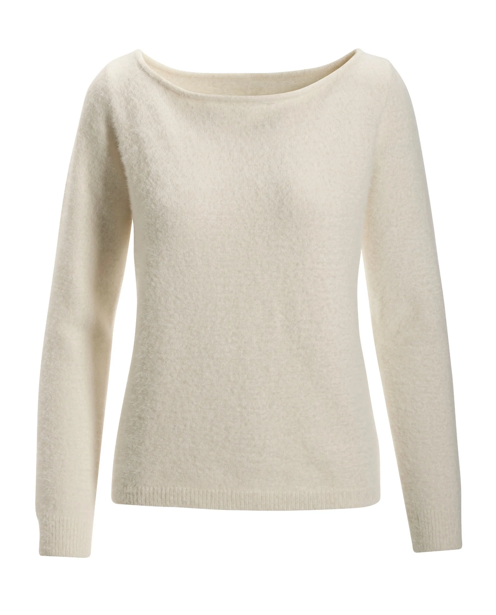 Plush Slouchy Sweater Off White - Mycitystee