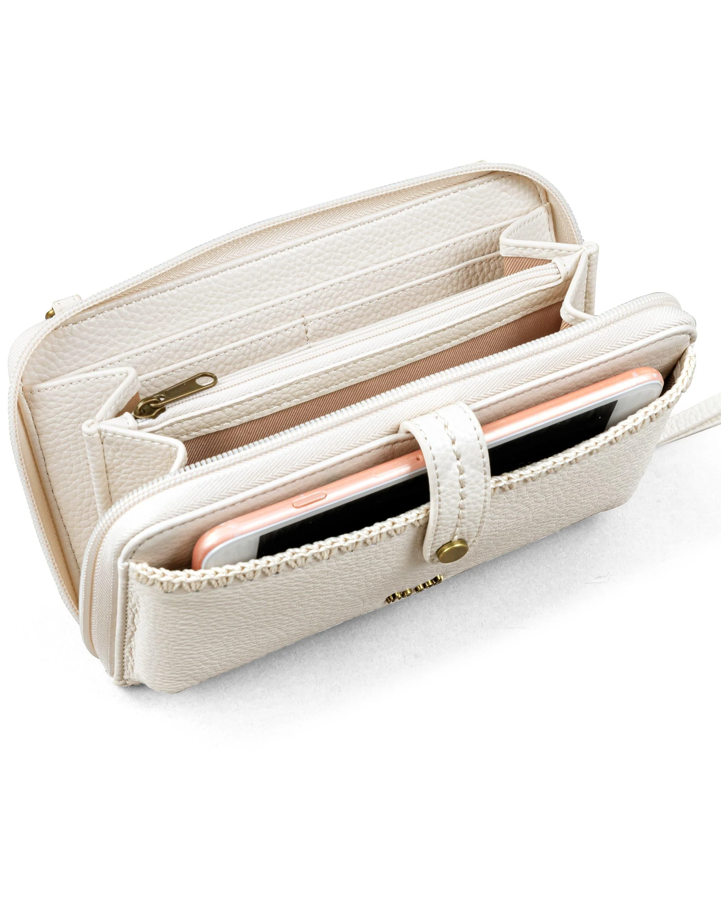 Iris Smartphone Wallet - Leather - Stone - Mycitystee