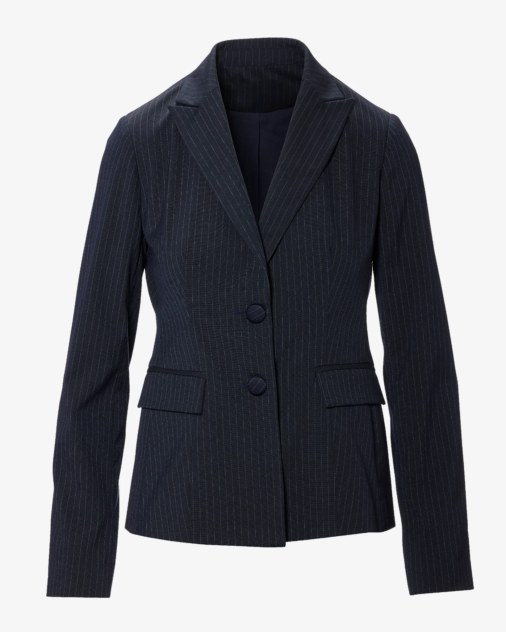 Essential Pinstripe Blazer Gray/Blue - Mycitystee