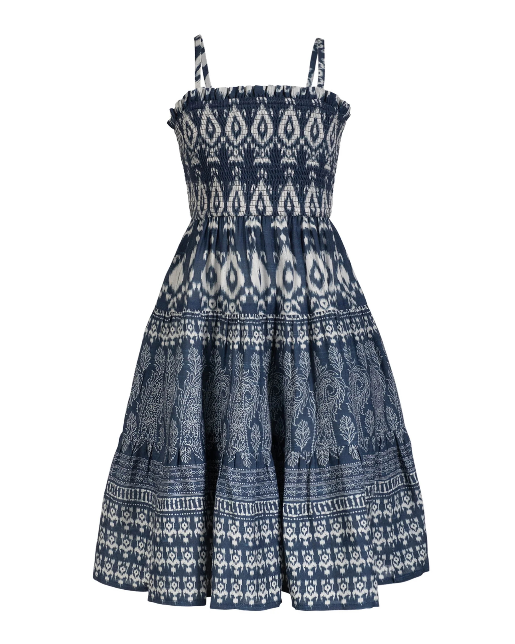 Girls Lila Dress In Tivara Ikat - Mycitystee