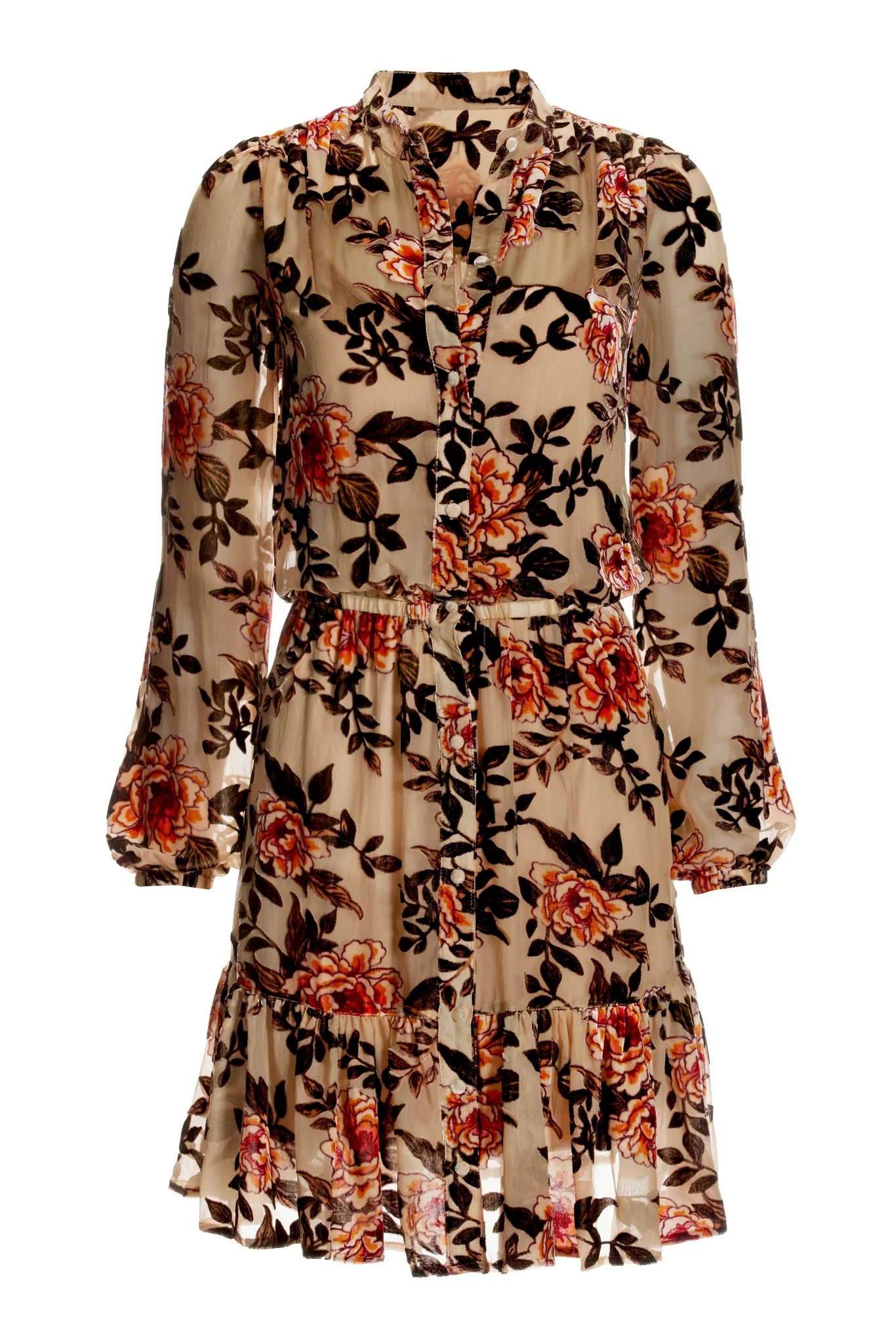 Floral Burnout Dress Multi - Mycitystee