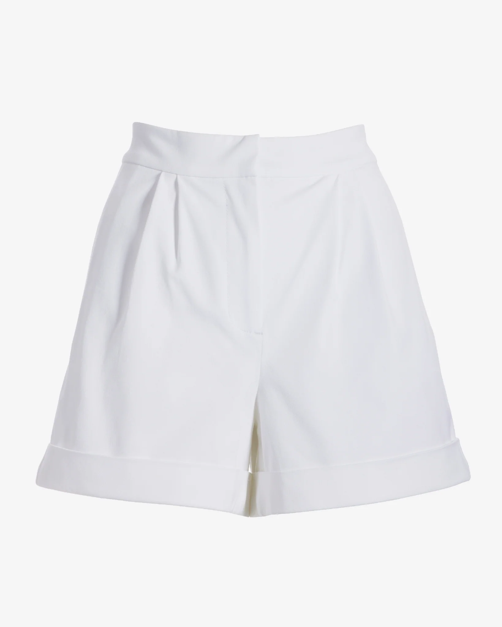 Cuffed Twill Short White - Mycitystee