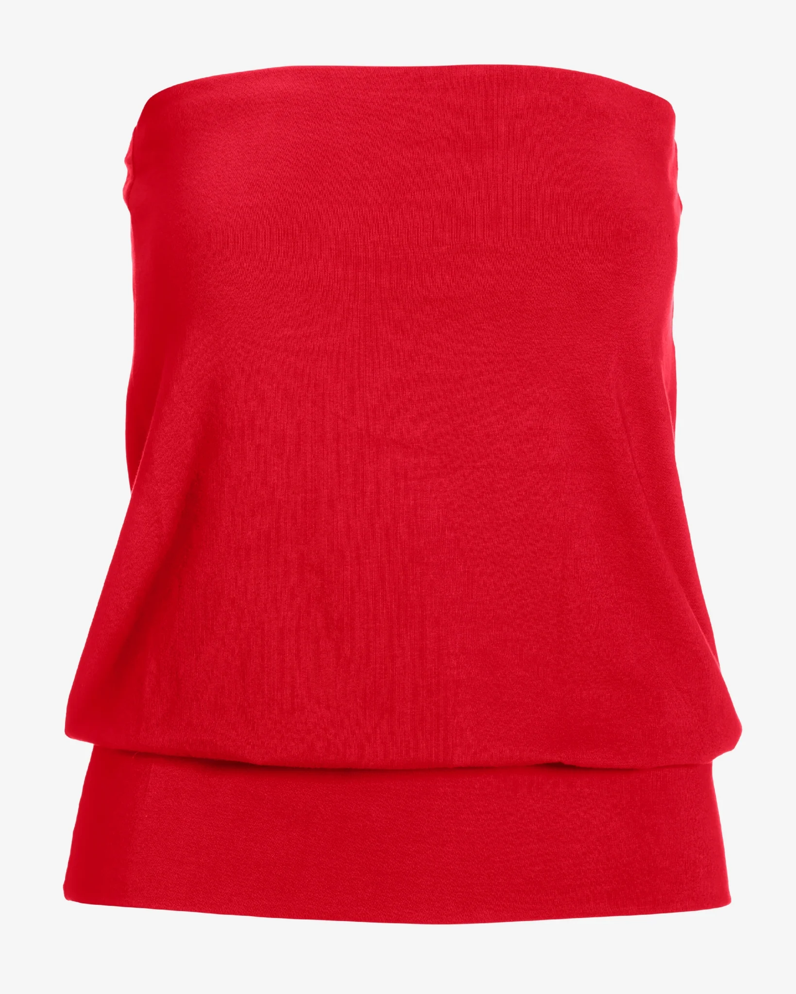So Sexy Strapless Blouson Tube Top Racing Red - Mycitystee