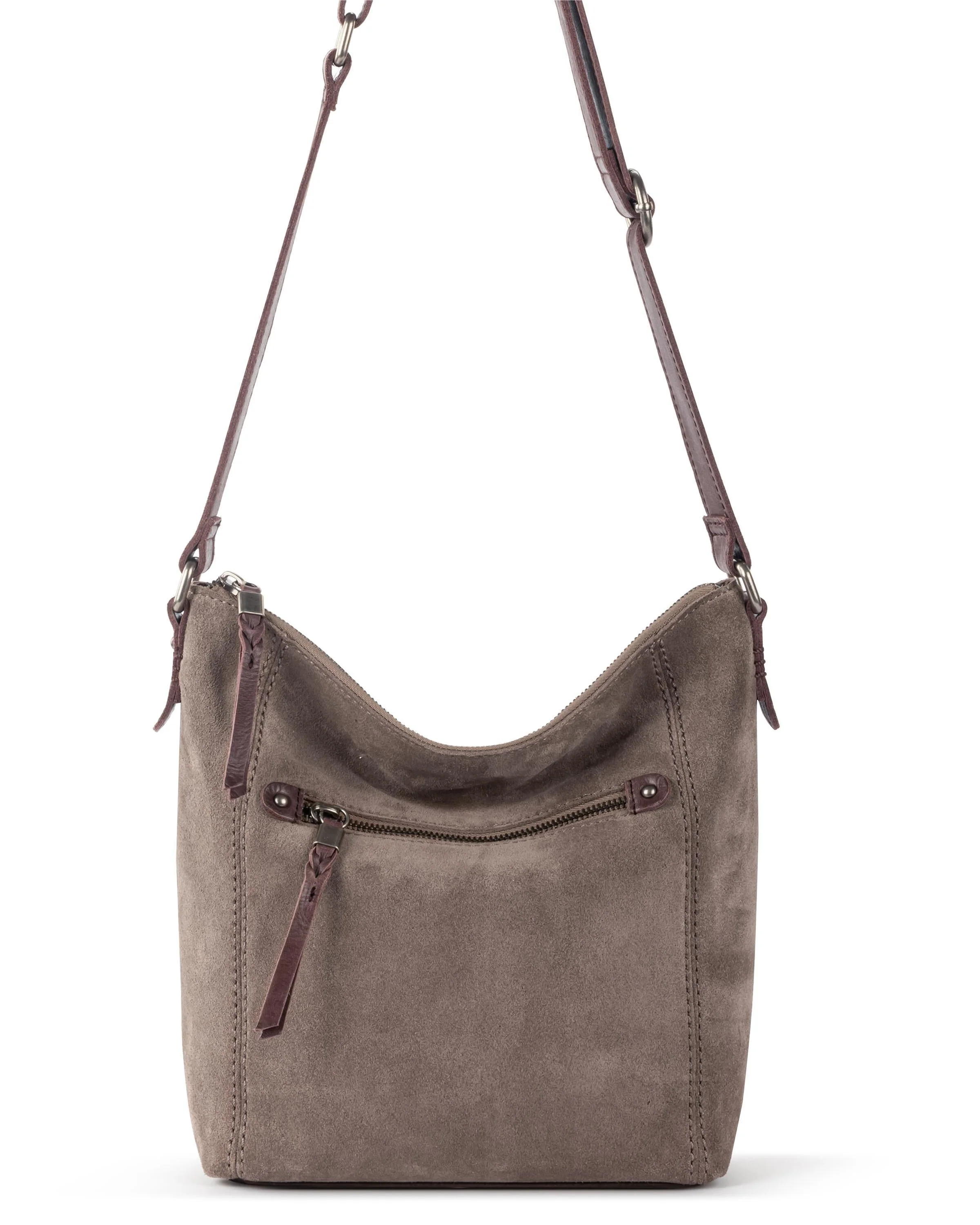 Ashland Crossbody - Leather - Mushroom Suede - Mycitystee