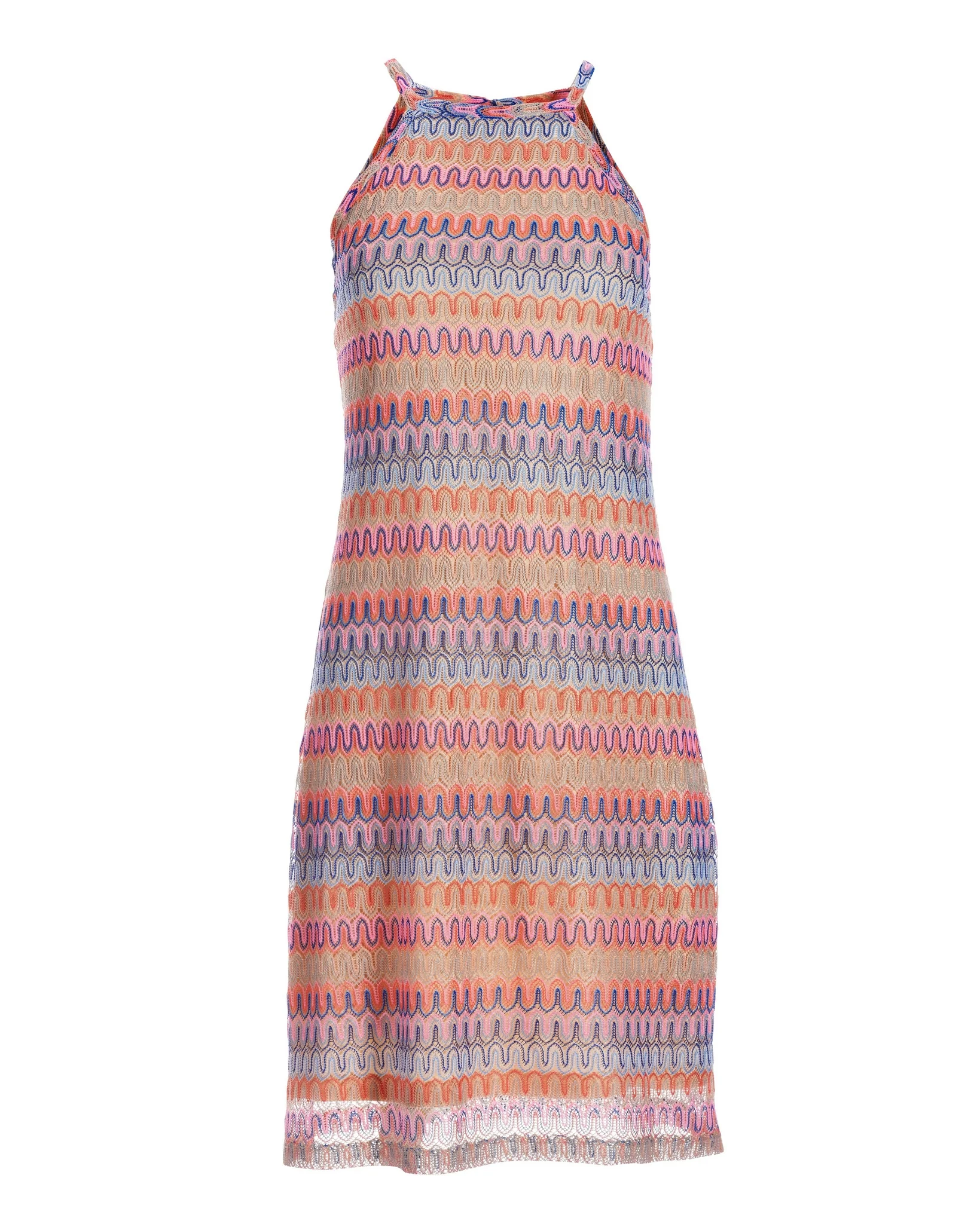 Multicolor Shimmer Halter Dress Multi - Mycitystee