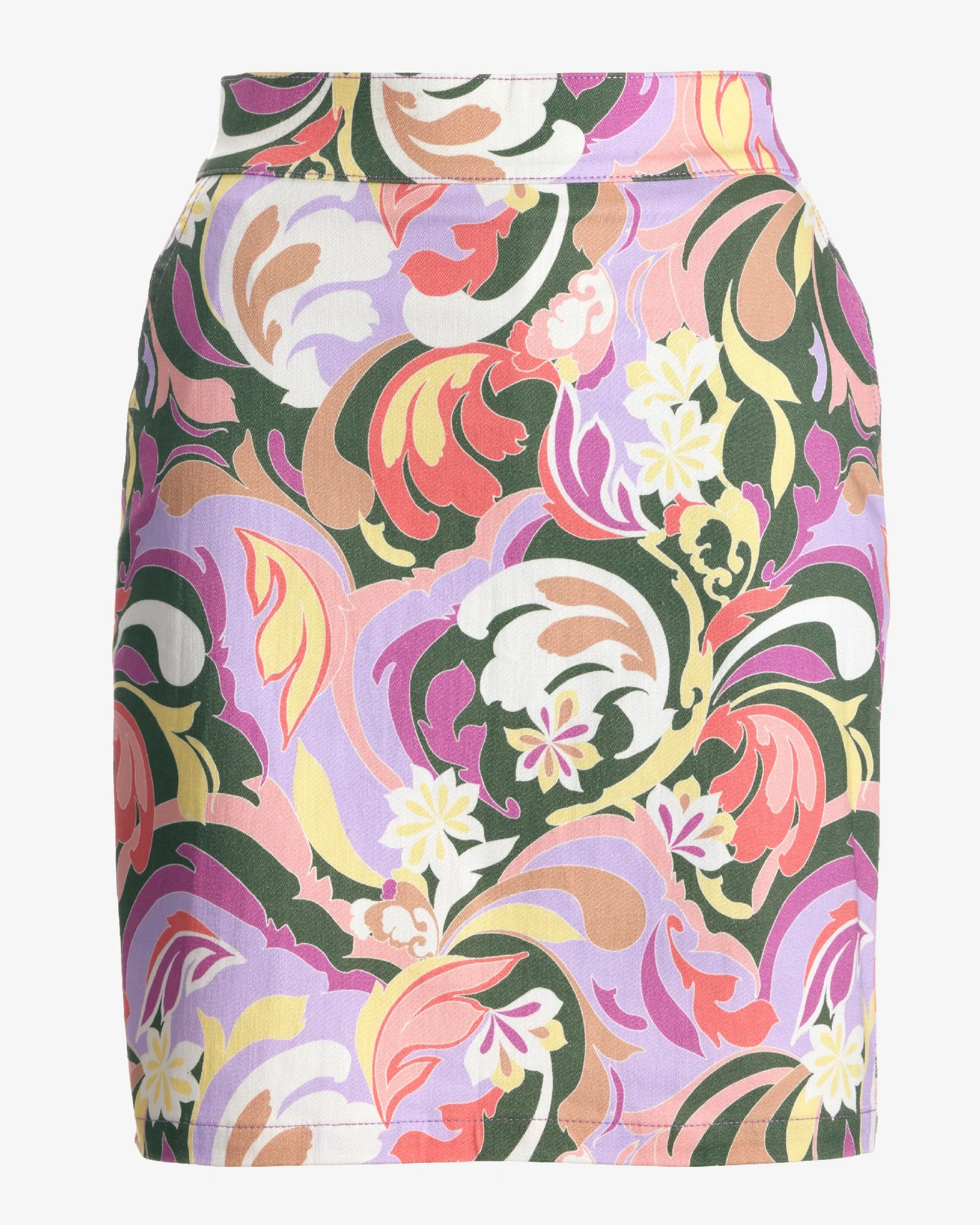 Print Pull-On Denim Skort St Tropez Abstract - Mycitystee