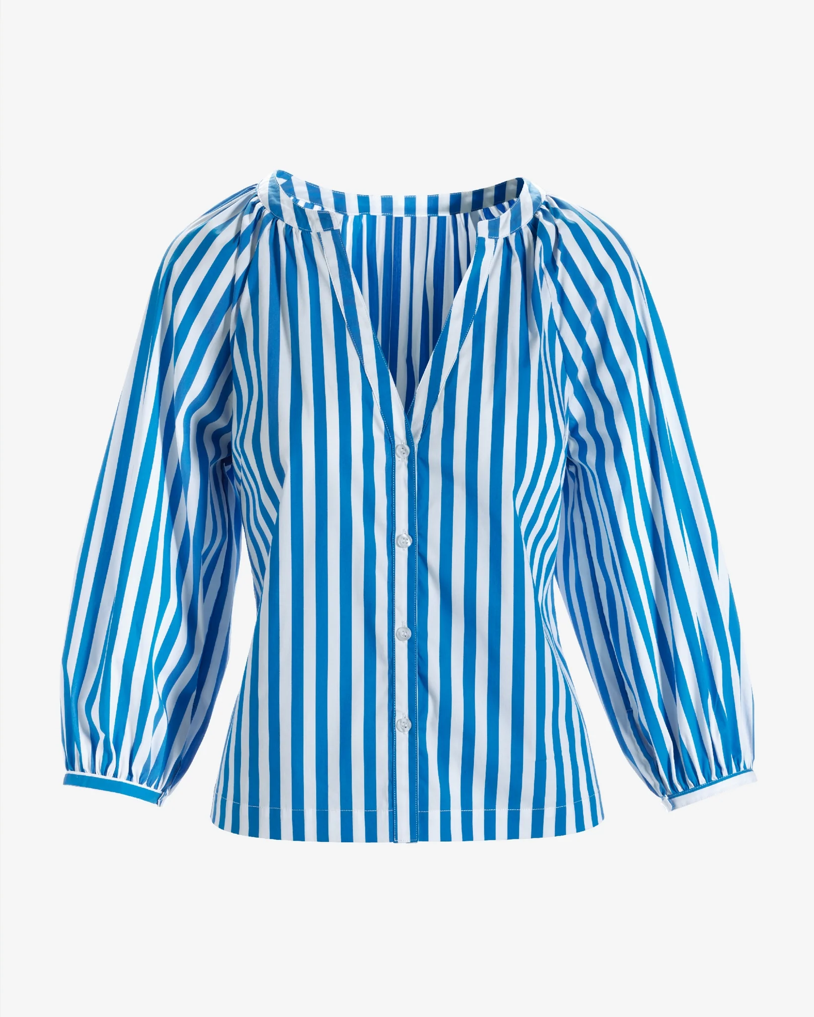 Brooke Stripe Shirt Blue Multi - Mycitystee