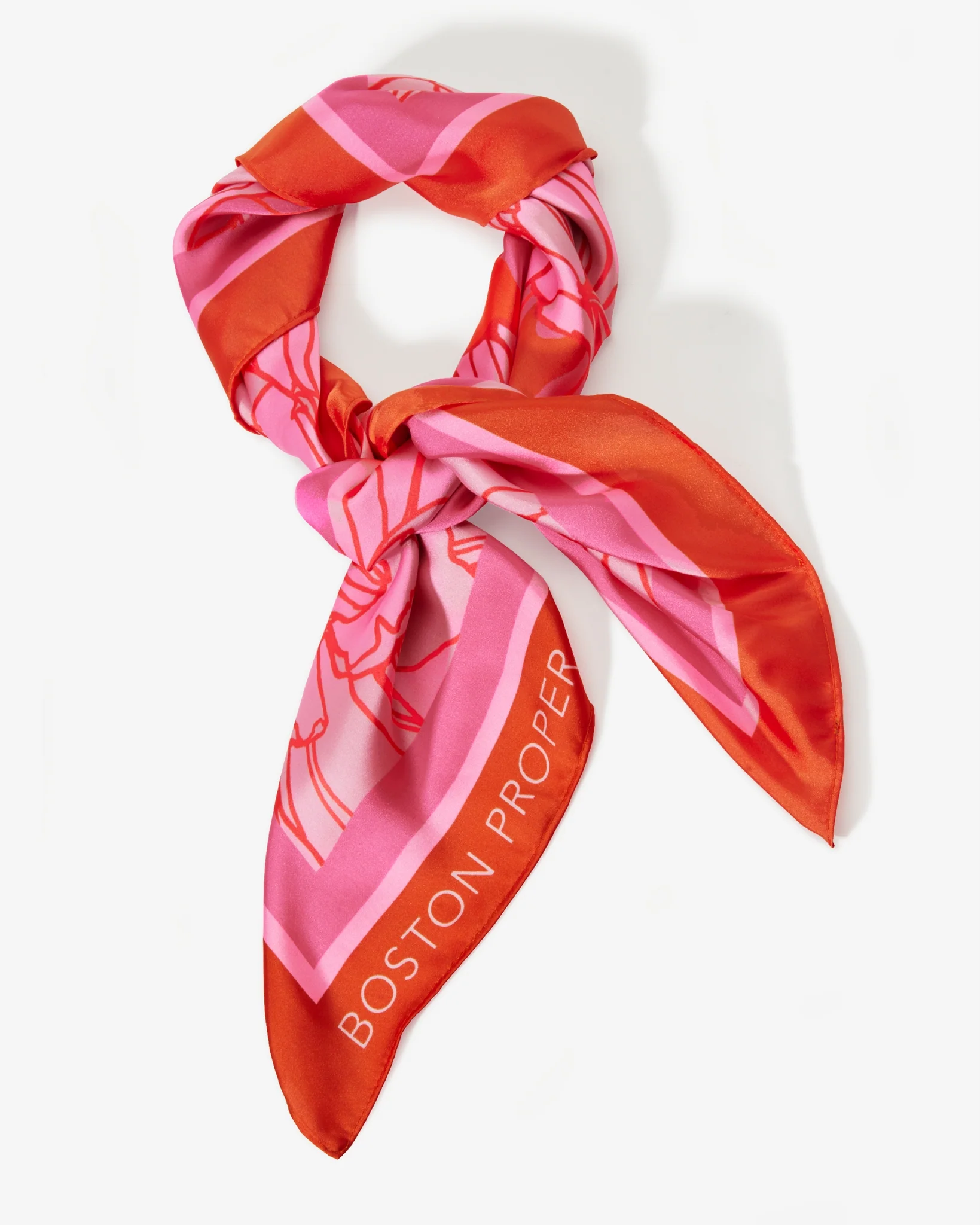 Boston Proper Love Is In Bloom Scarf Pink Multi - Mycitystee