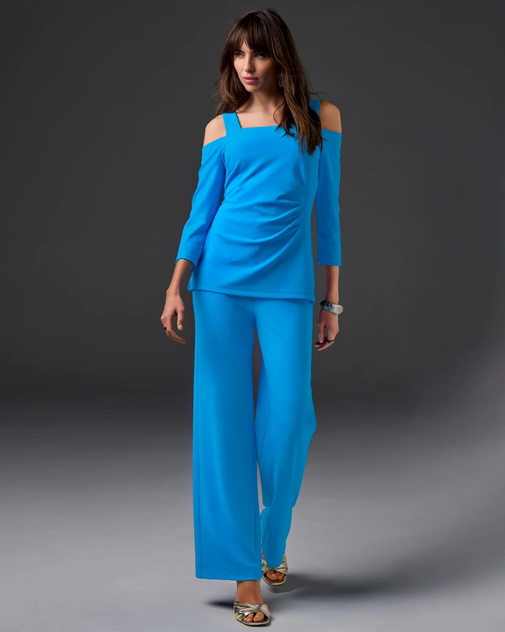 Beyond Travel High Rise Palazzo Pant Malibu Blue - Mycitystee
