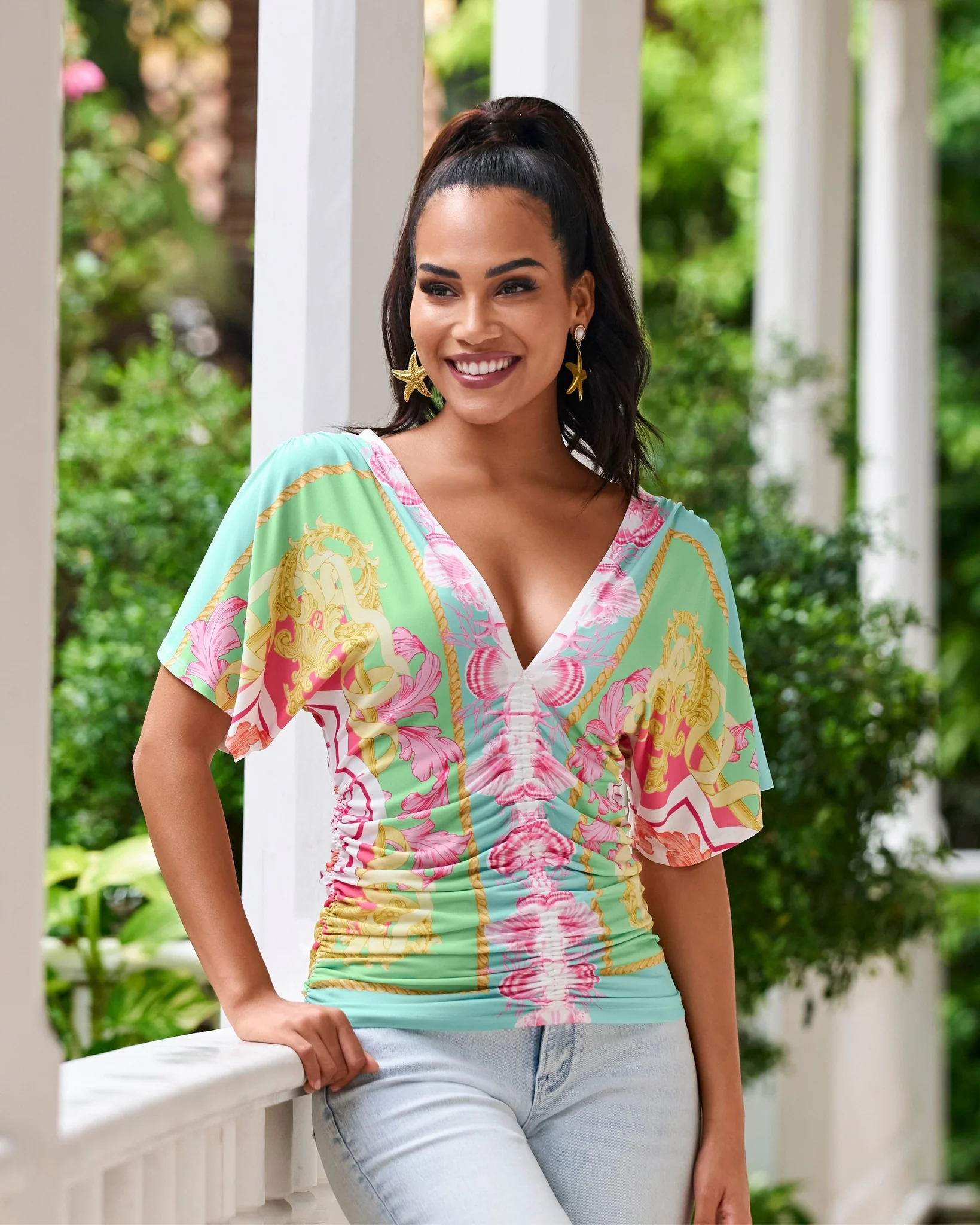 Pearl Sea Shell Earring Gold - Mycitystee