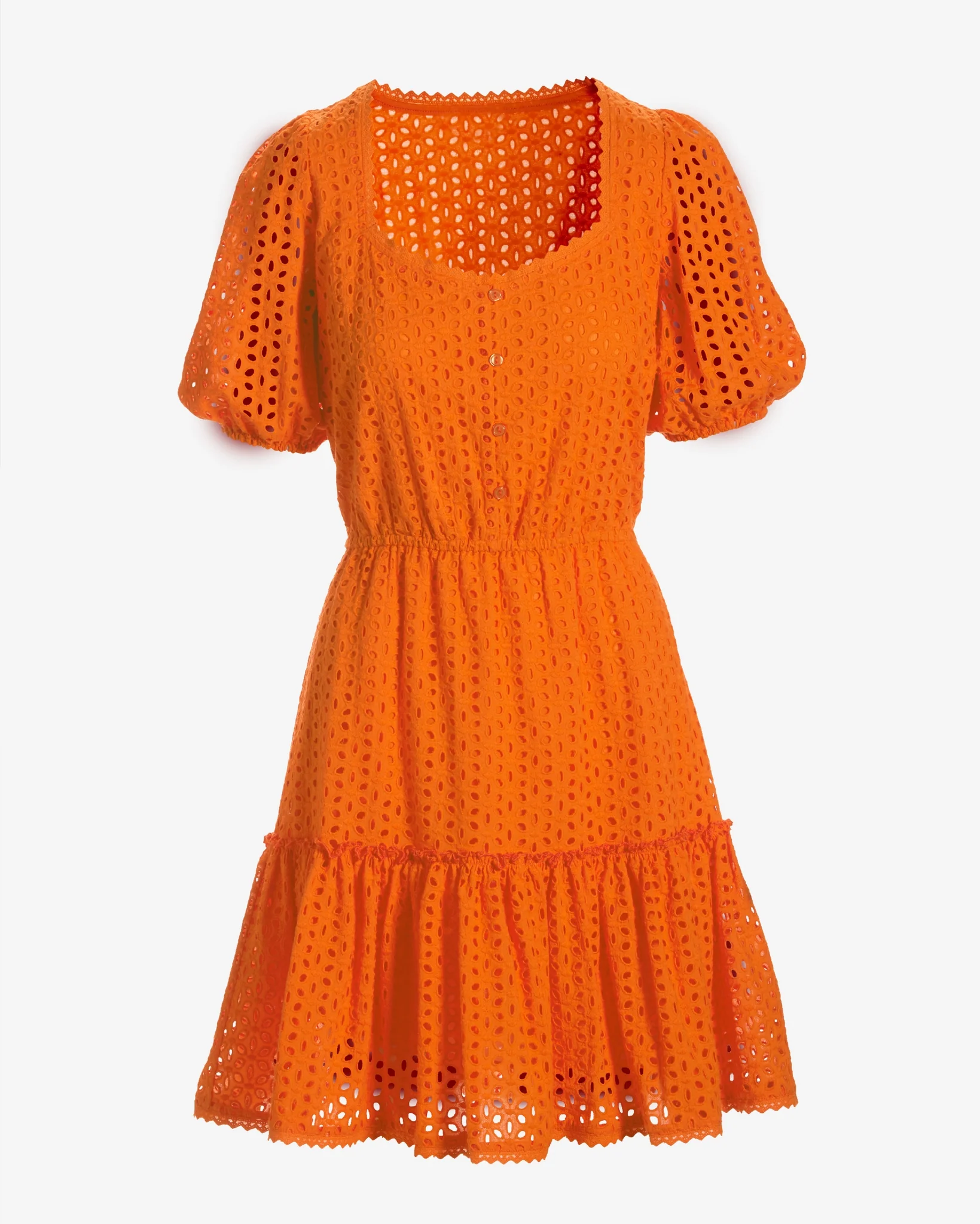 Eyelet A Line Dress Golden Poppy - Mycitystee