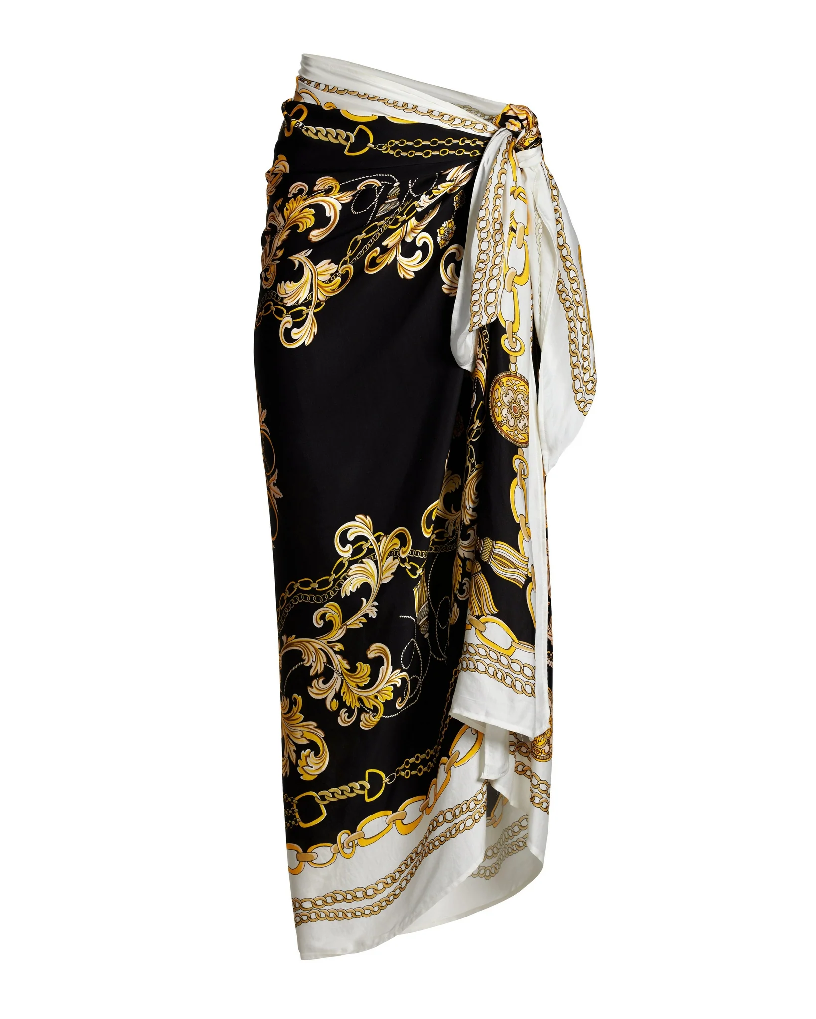 Filigree Status Print Pareo Black/Gold - Mycitystee