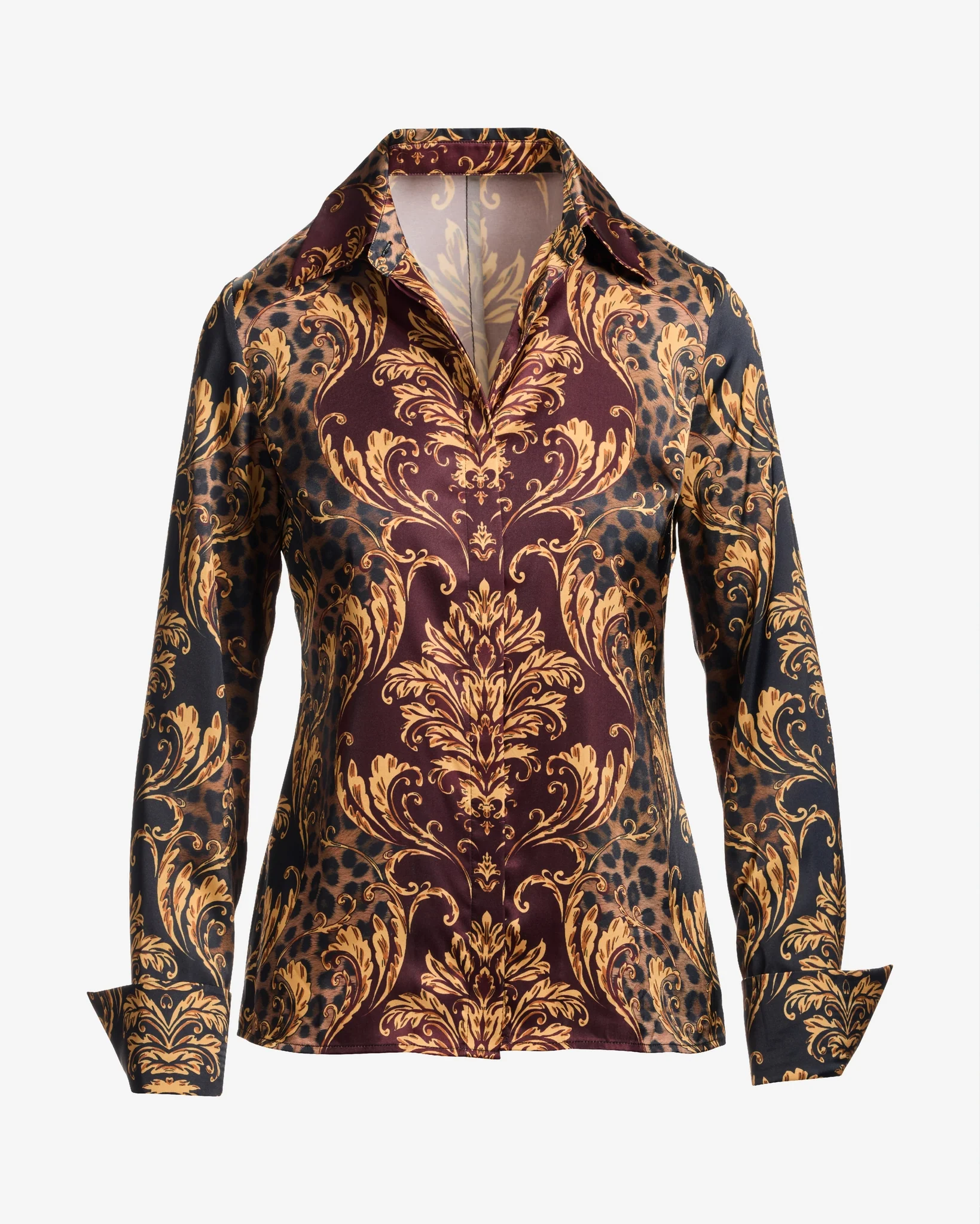 Print Sophia Charmeuse Blouse Alexia Animal - Mycitystee