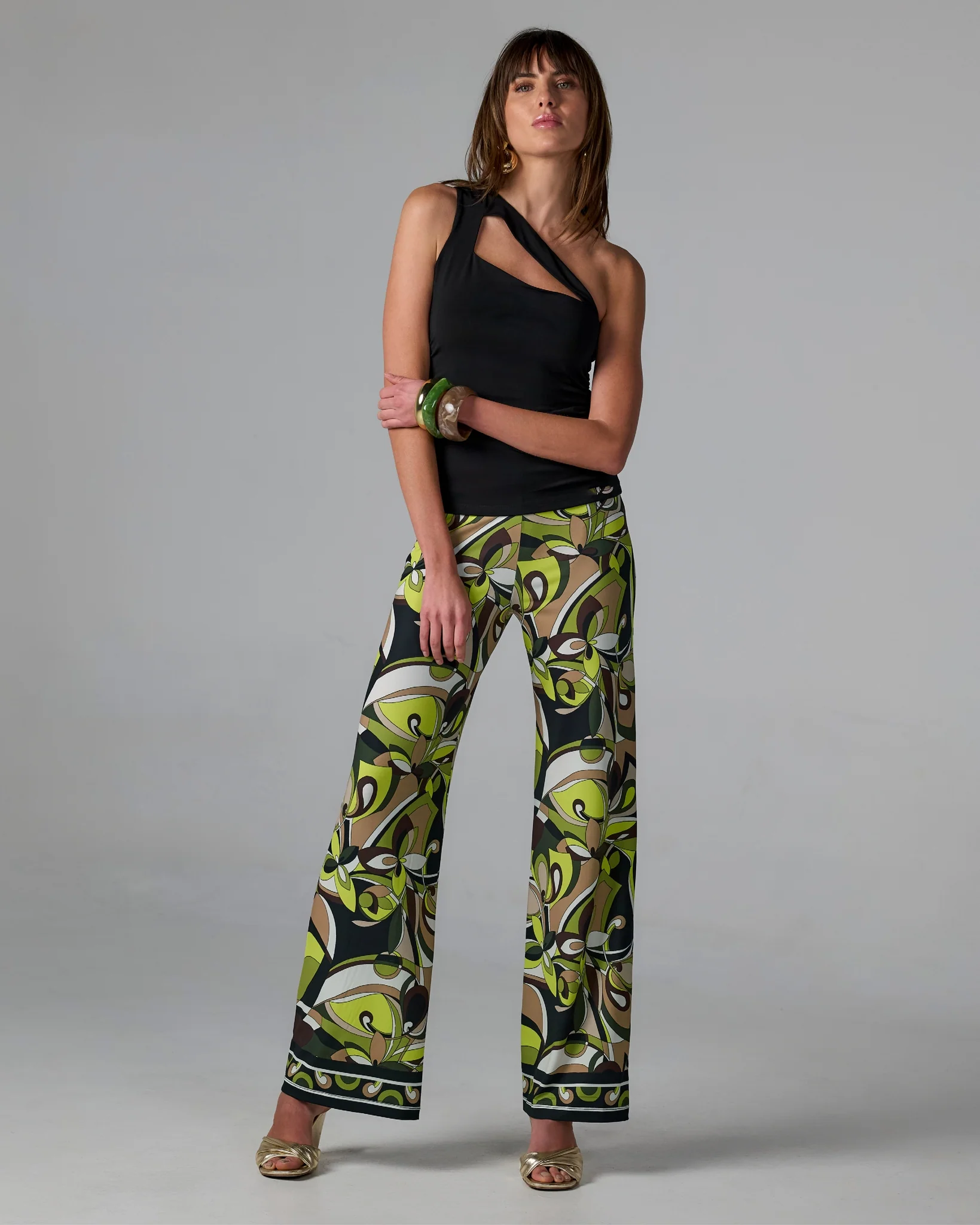 Malibu Print Wide Leg Pant End of Summer Abstract - Mycitystee
