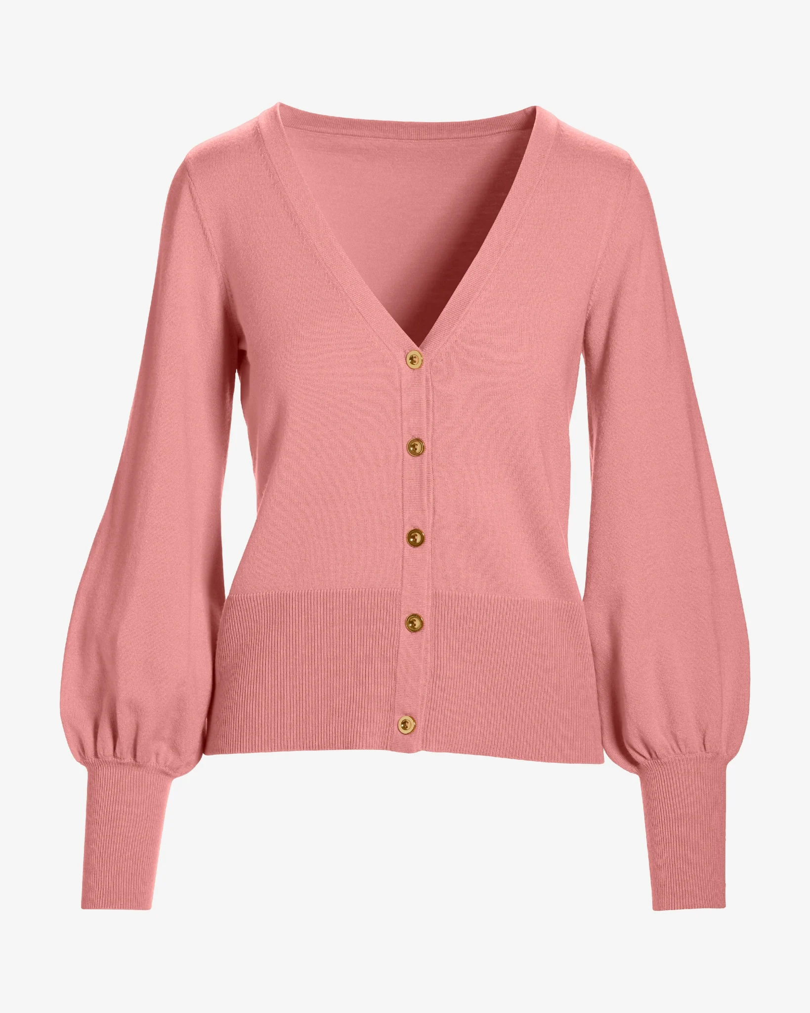 Lightweight Button Up Cardigan Sweater Pink Icing - Mycitystee