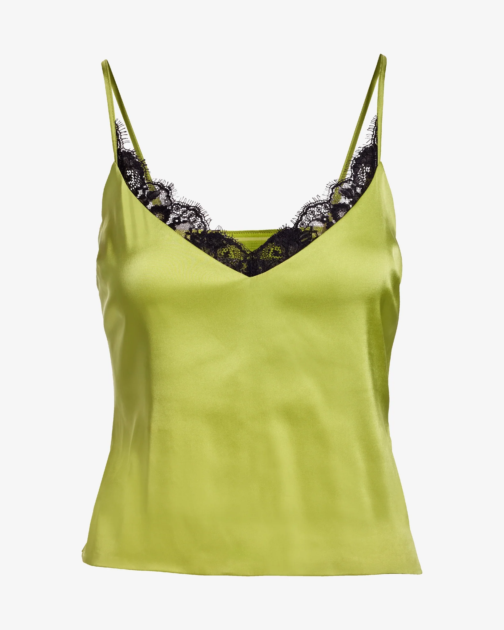 Lace Inset Charmeuse Cami Citronelle - Mycitystee