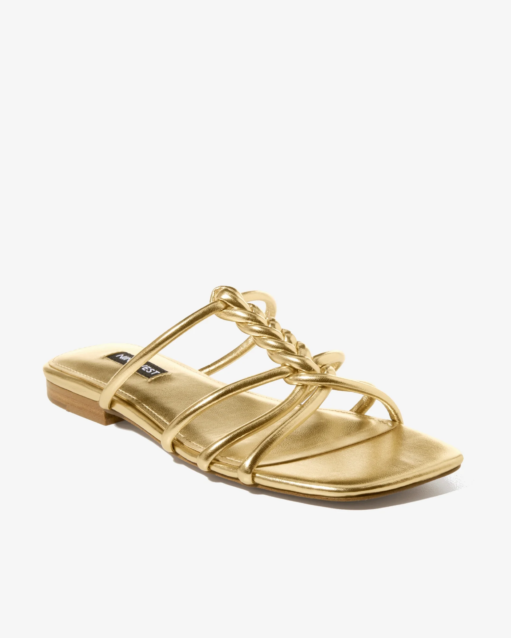 Braided Strappy Sandal Gold - Mycitystee