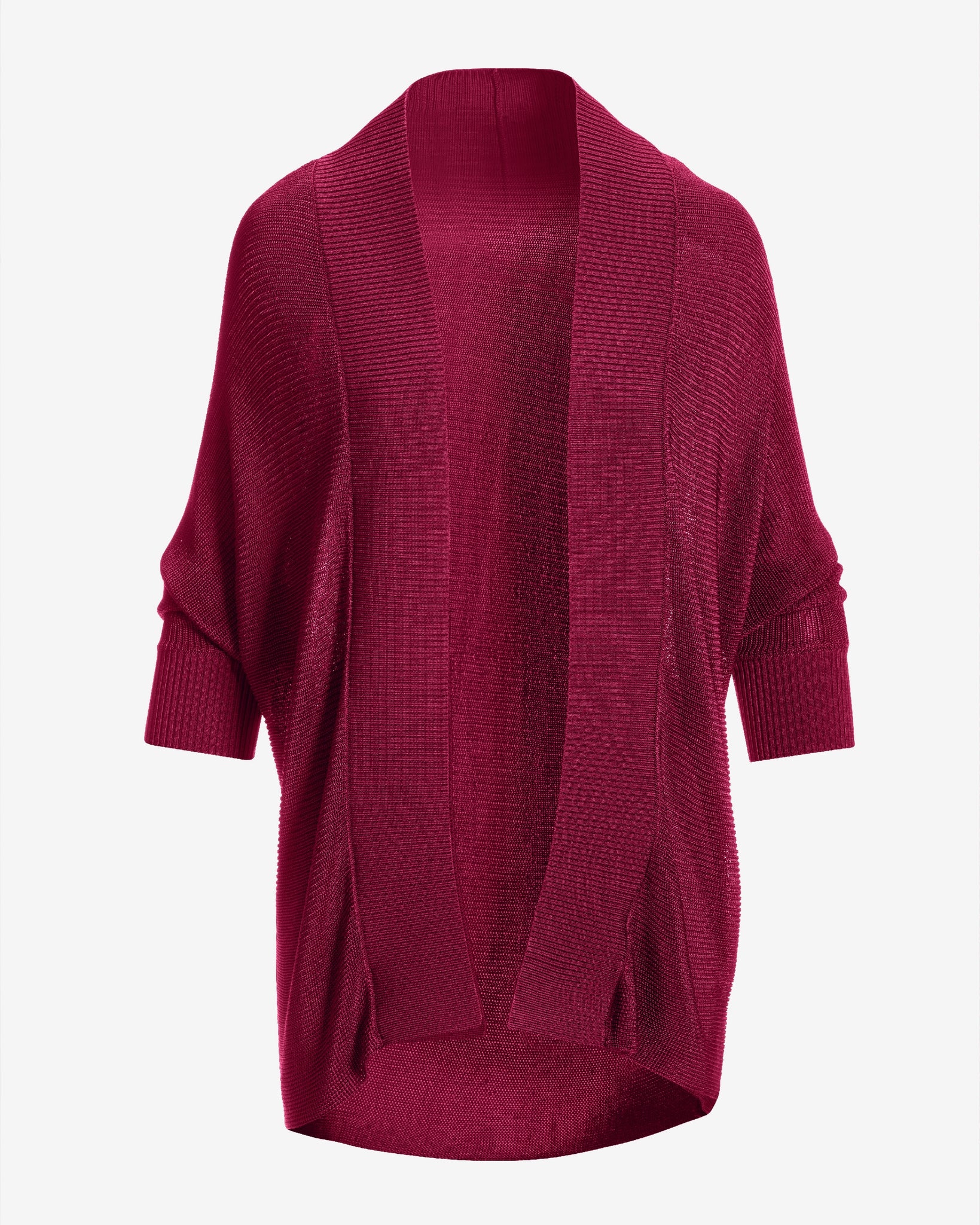 Short Effortless Cardigan Sweater Maroon - Mycitystee