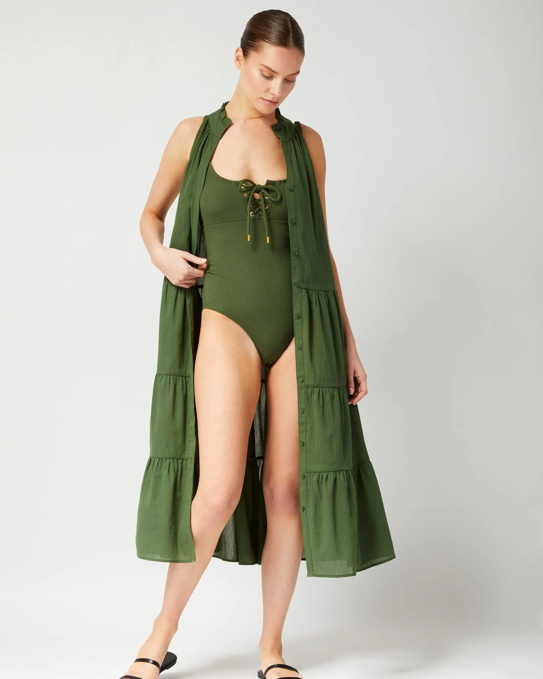 Taylor One Piece Olive Texture - Mycitystee
