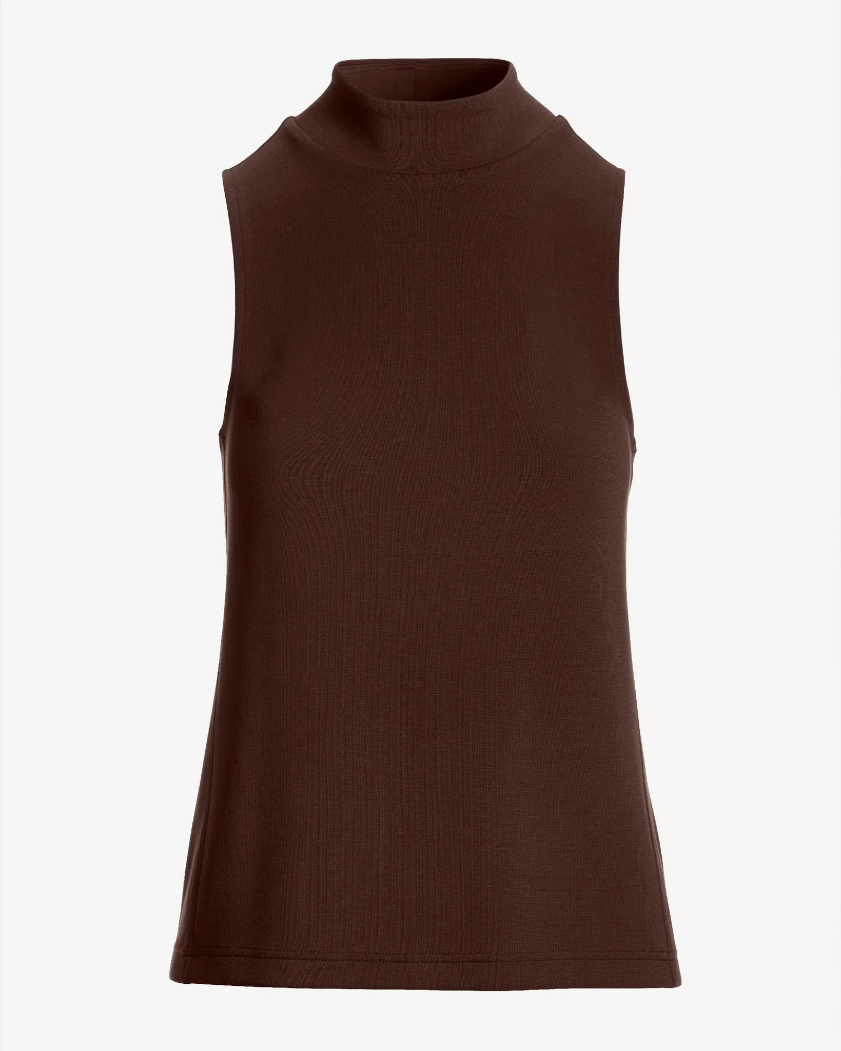 Luxe Lounge Mock Neck Top Safari Brown - Mycitystee