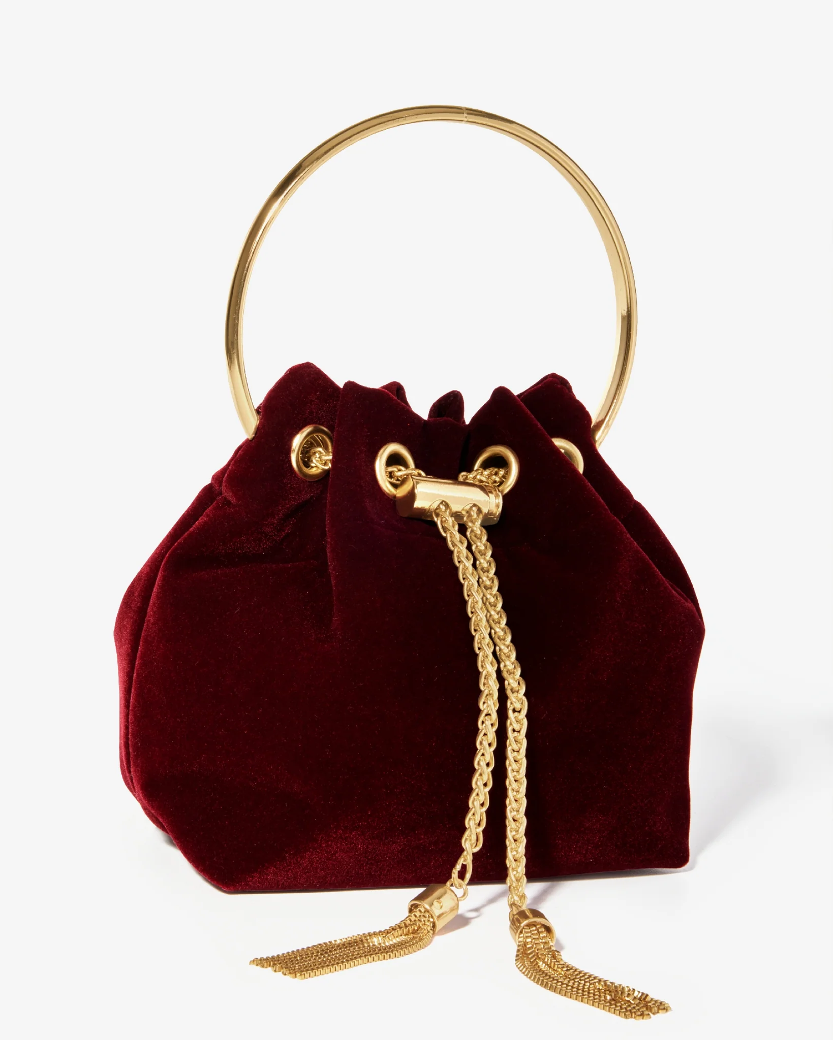 Velvet Pouch Maroon - Mycitystee