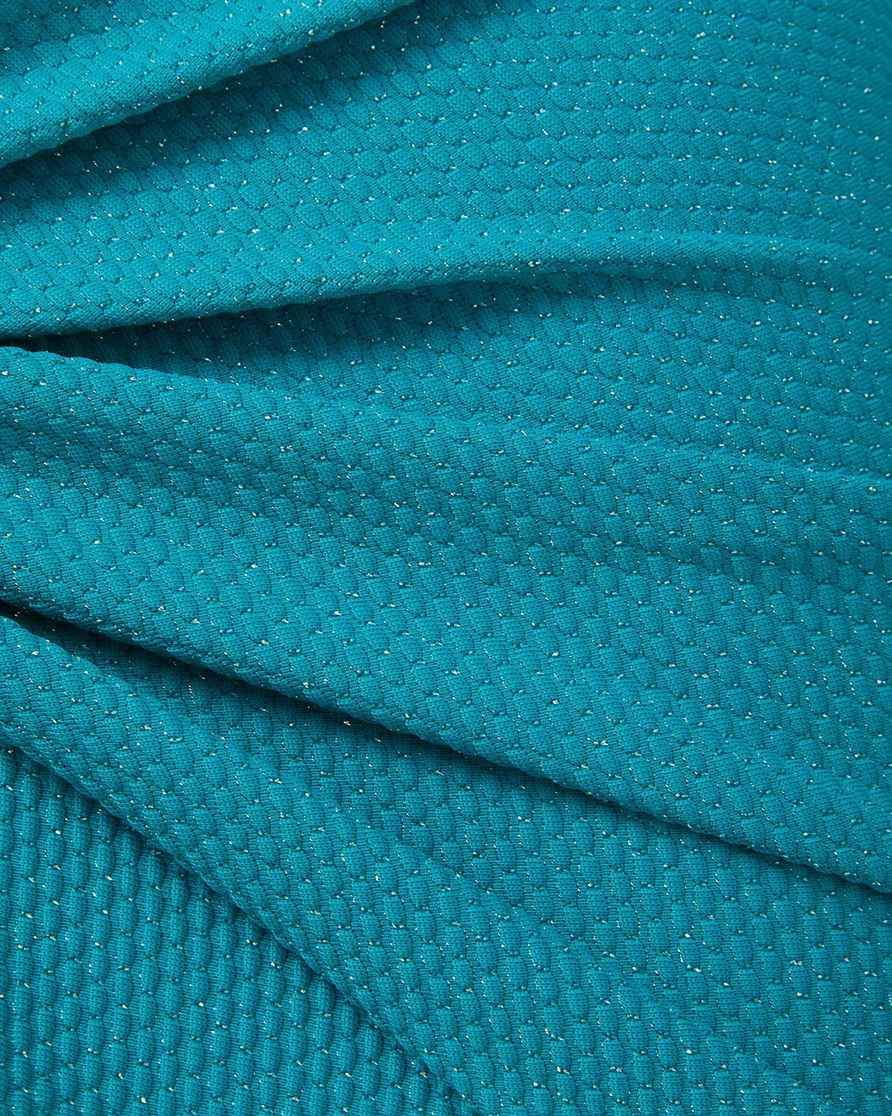 Liv Sarong In Jungle Green Metallic Pique - Mycitystee