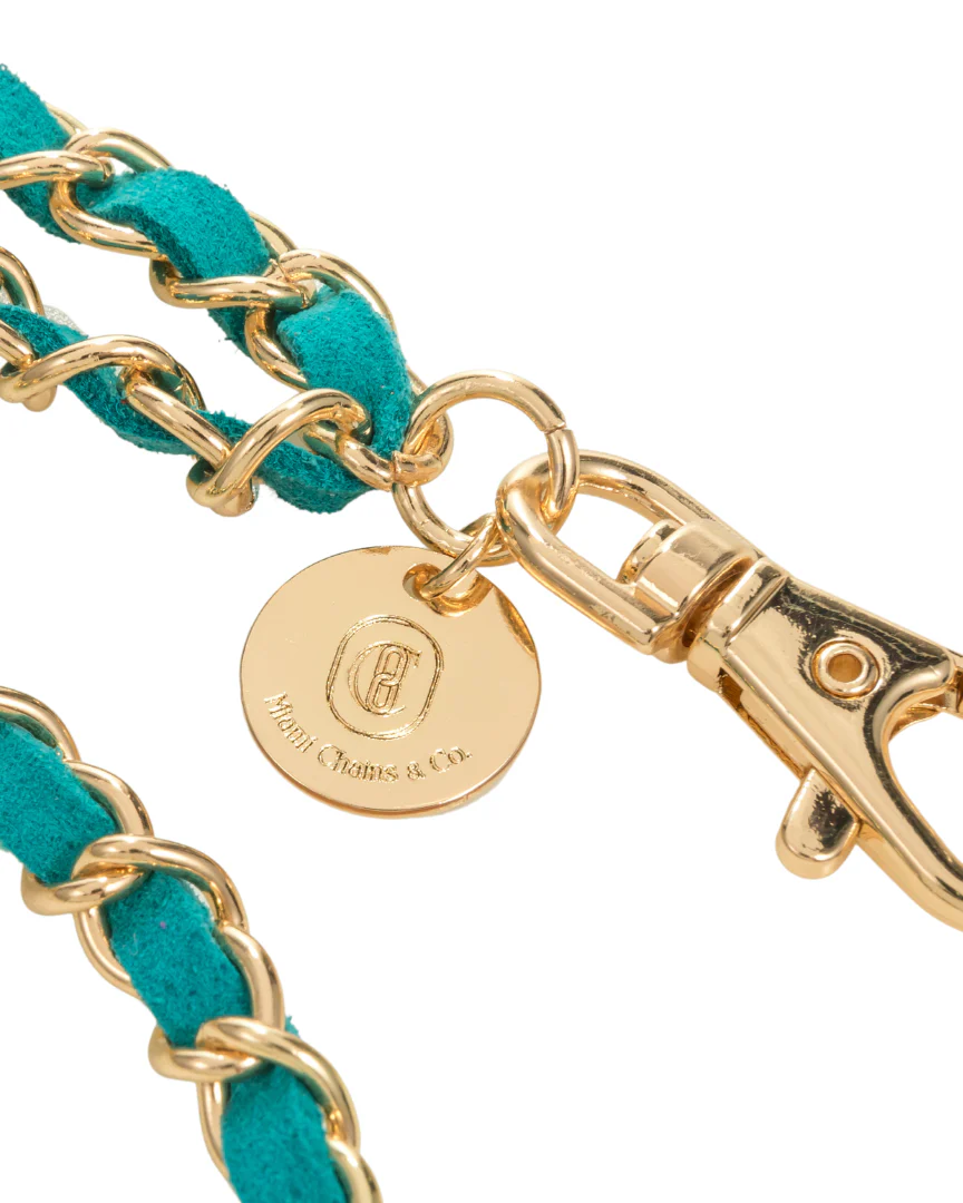 Gold N' Emerald Crossbody Phone Chain - Mycitystee