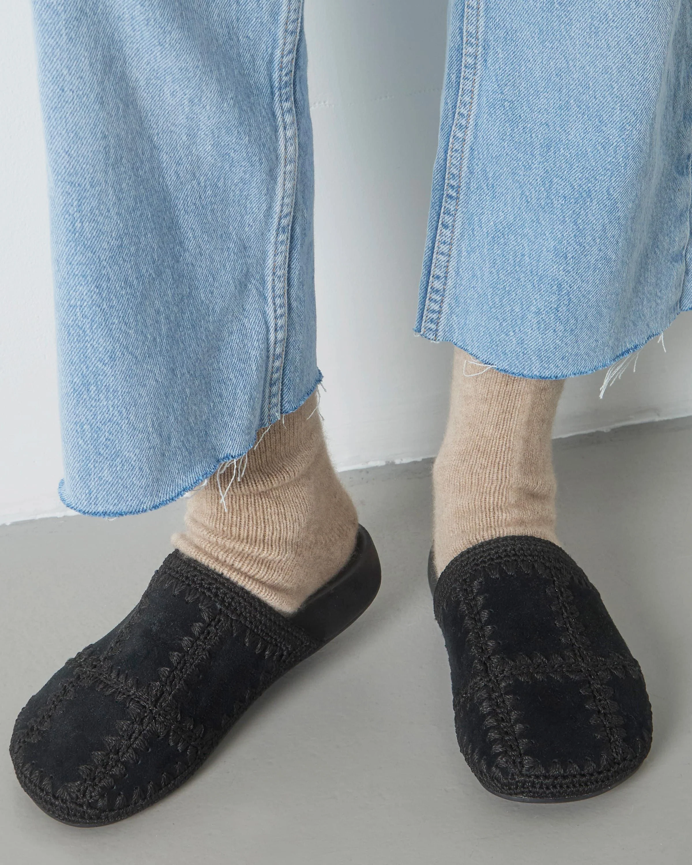 Bolinas Clog - Leather - Black Suede Patch - Mycitystee