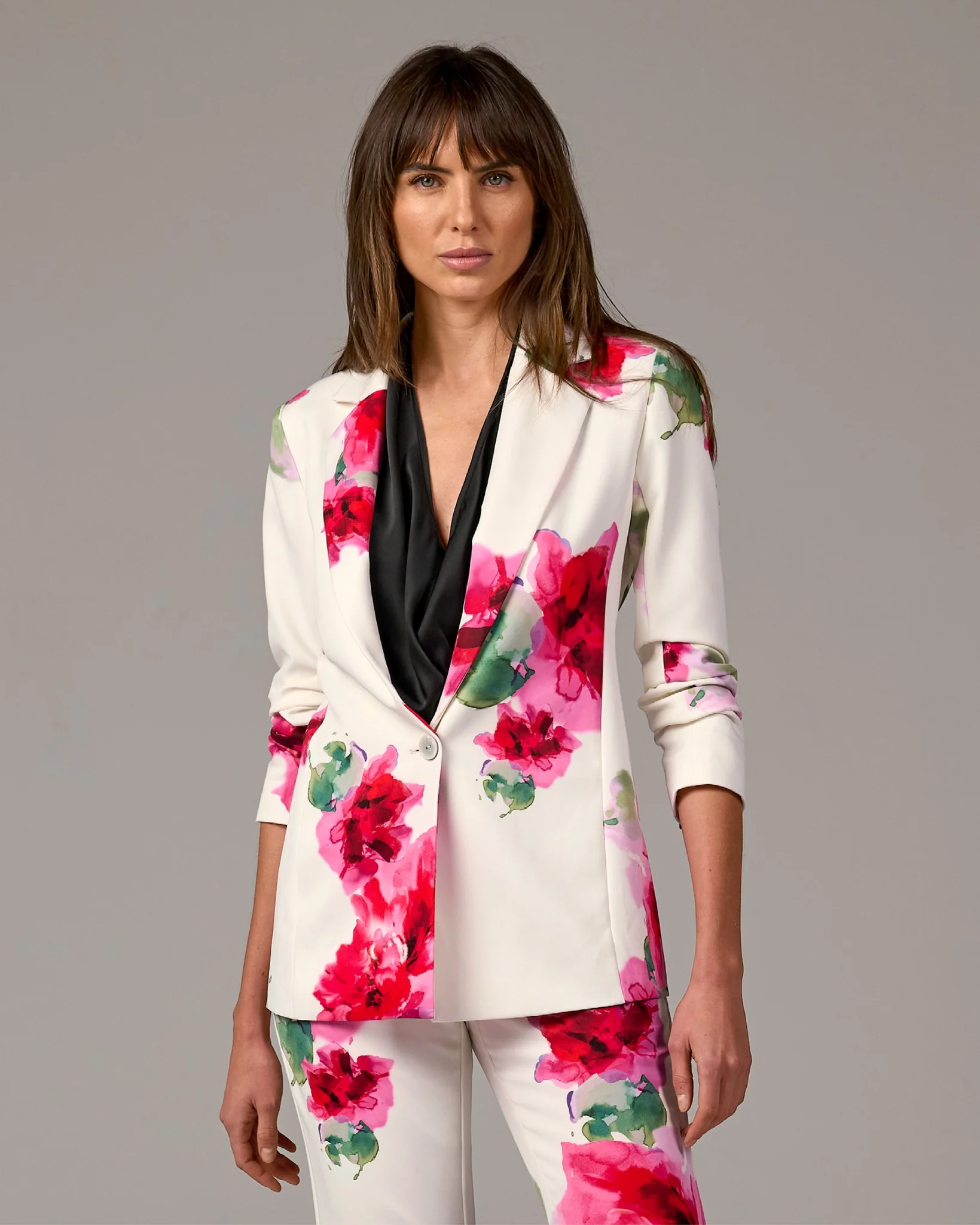 Painted Fleurs Relaxed Blazer Painted Fleurs - Mycitystee
