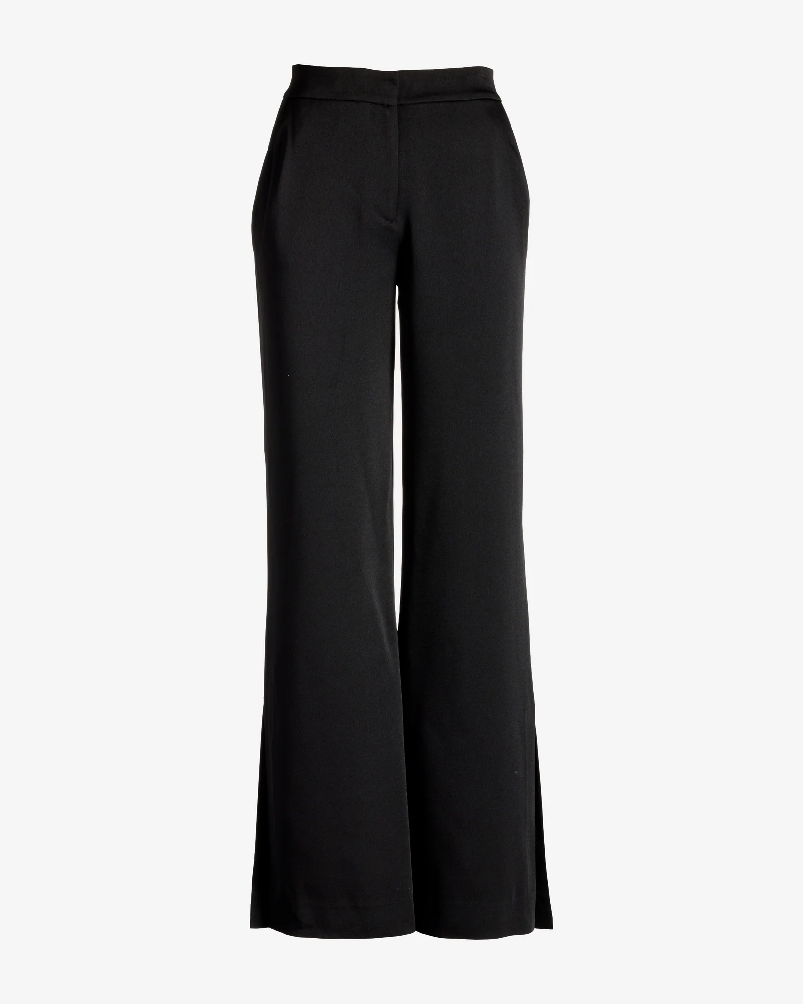 Wide Leg Satin Pant Black - Mycitystee