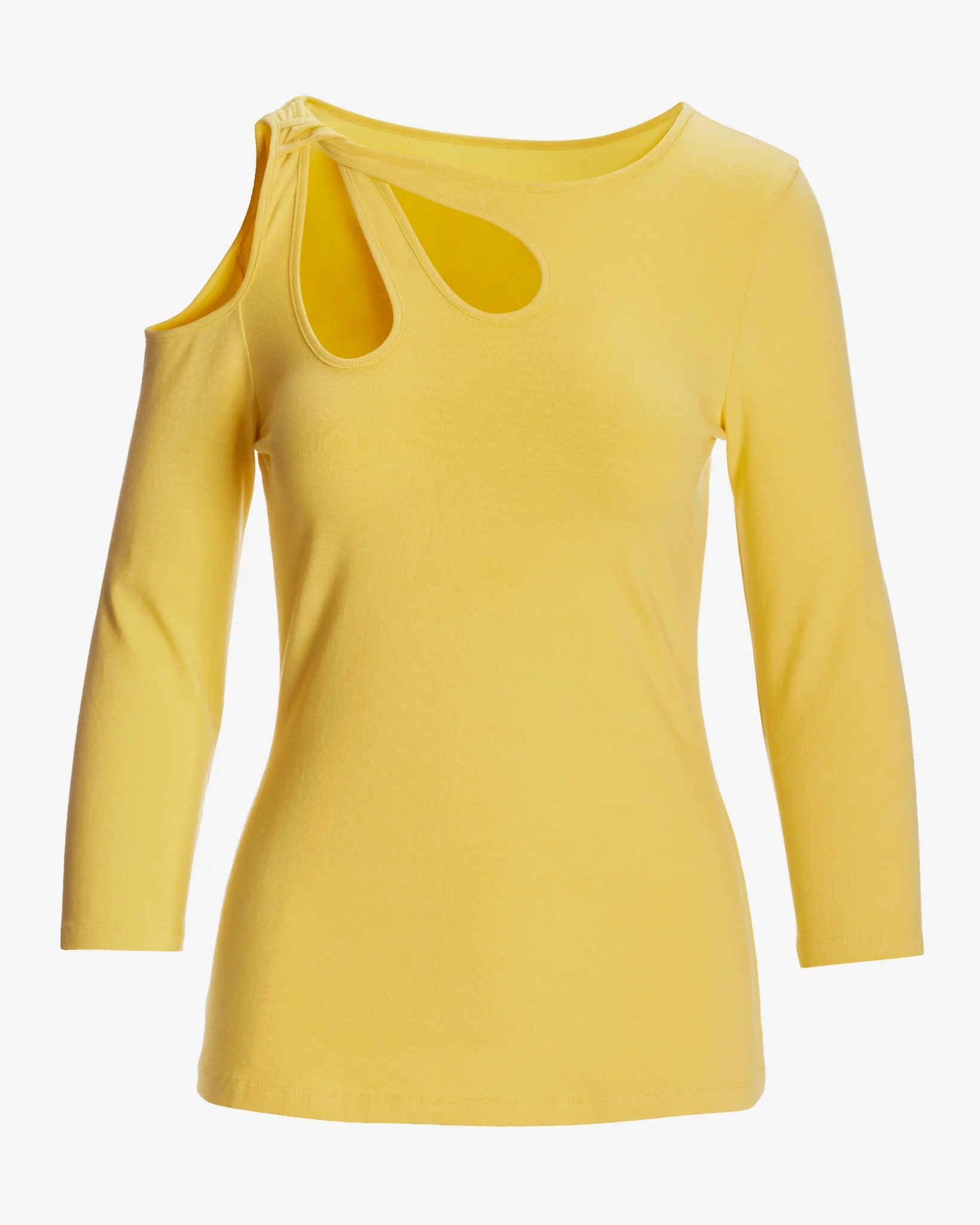 So Sexy Cutout Top Lemon Drop - Mycitystee