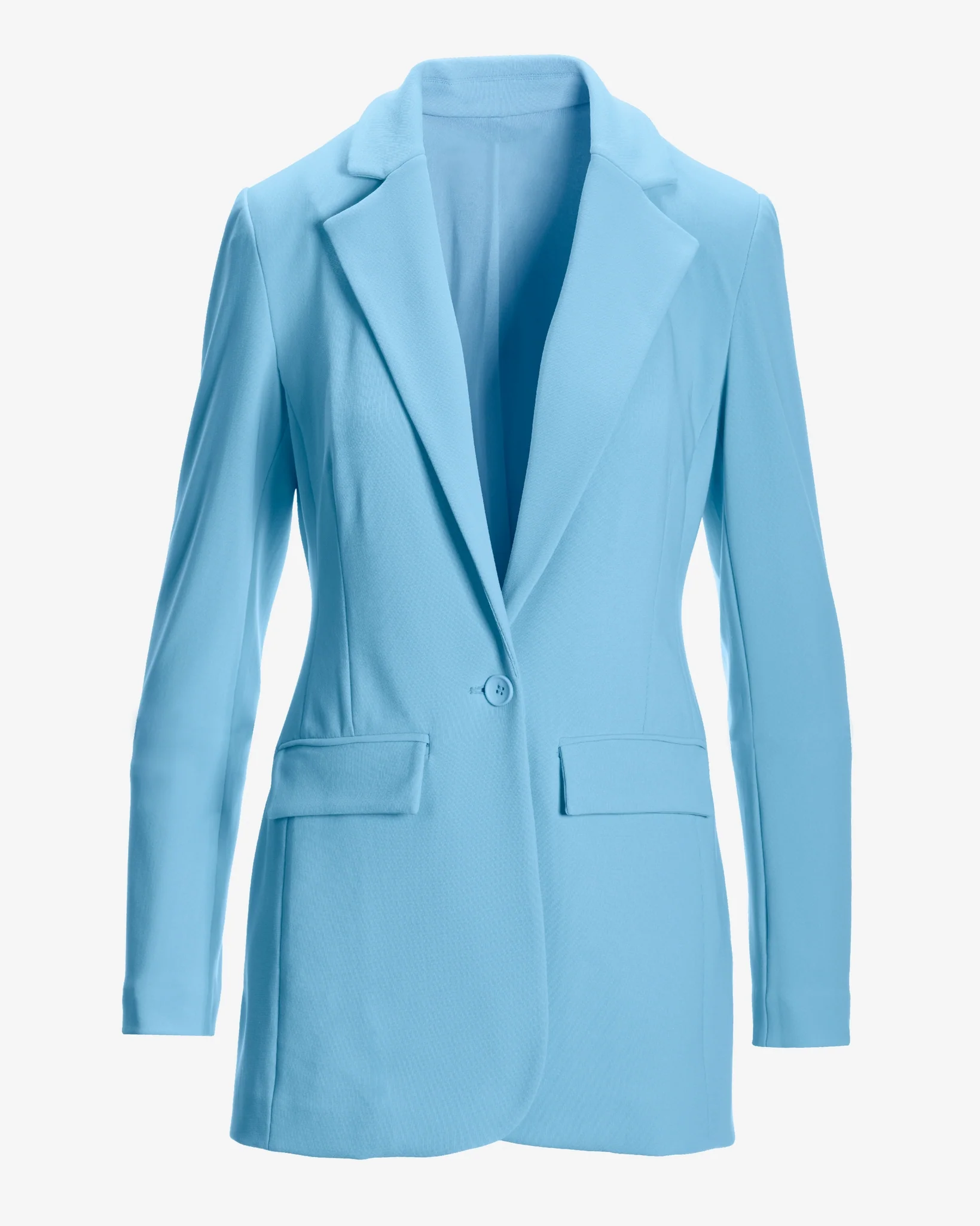 Beyond Travel Classic Boyfriend Blazer Powder Blue - Mycitystee