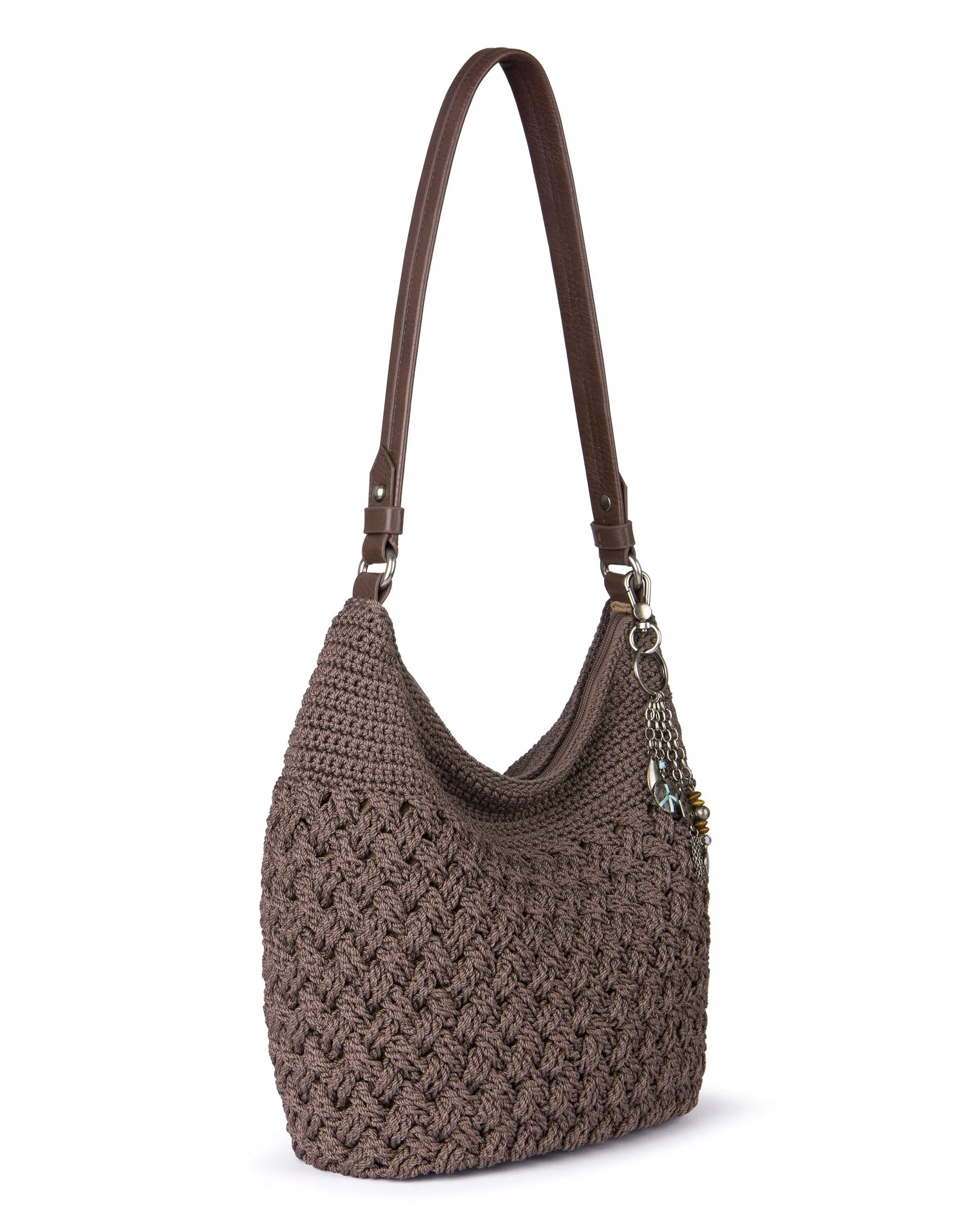 Sequoia Hobo - Hand Crochet - Mushroom Cozy Weave - Mycitystee