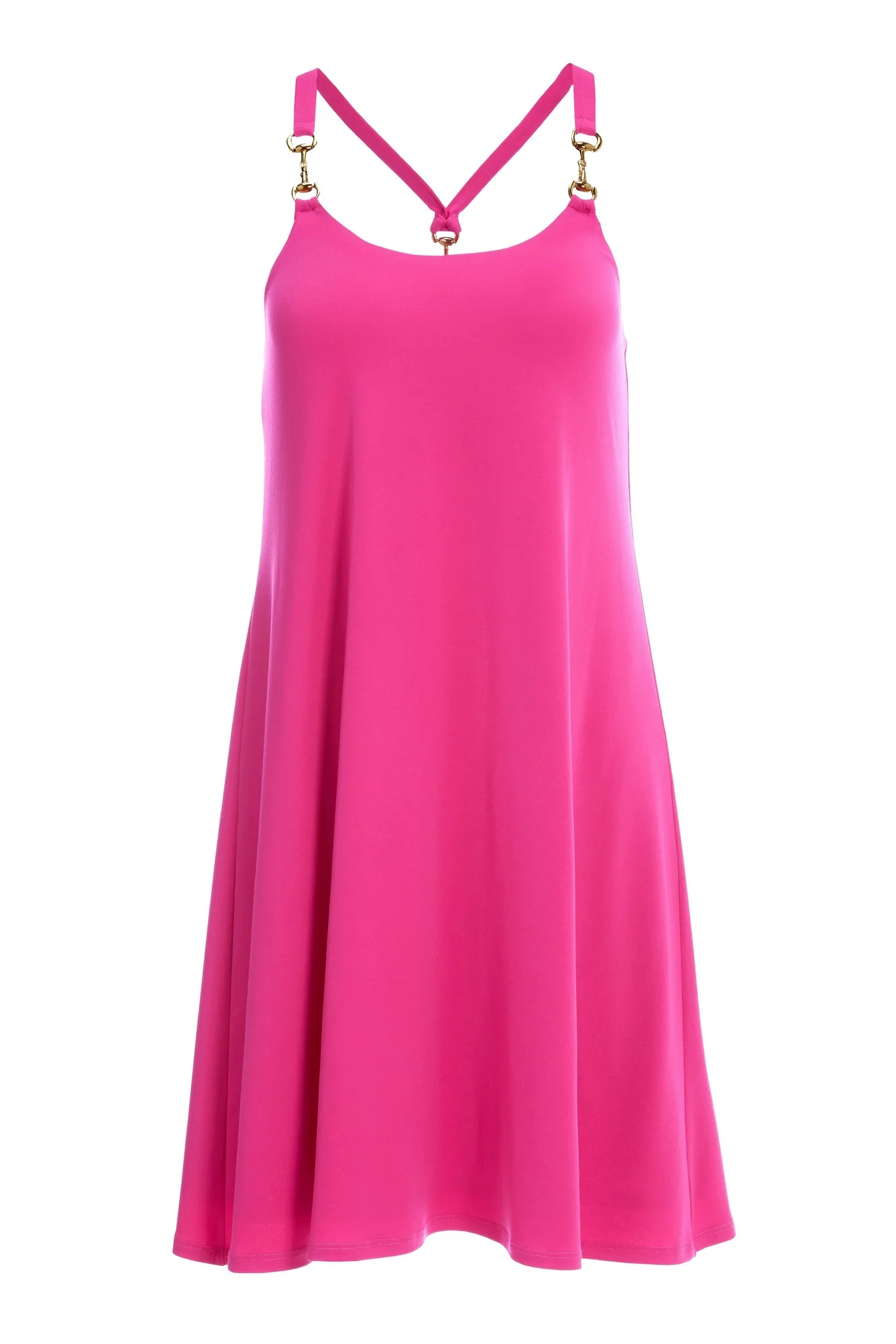 Hardware Sleeveless Tank Dress Blossom - Mycitystee