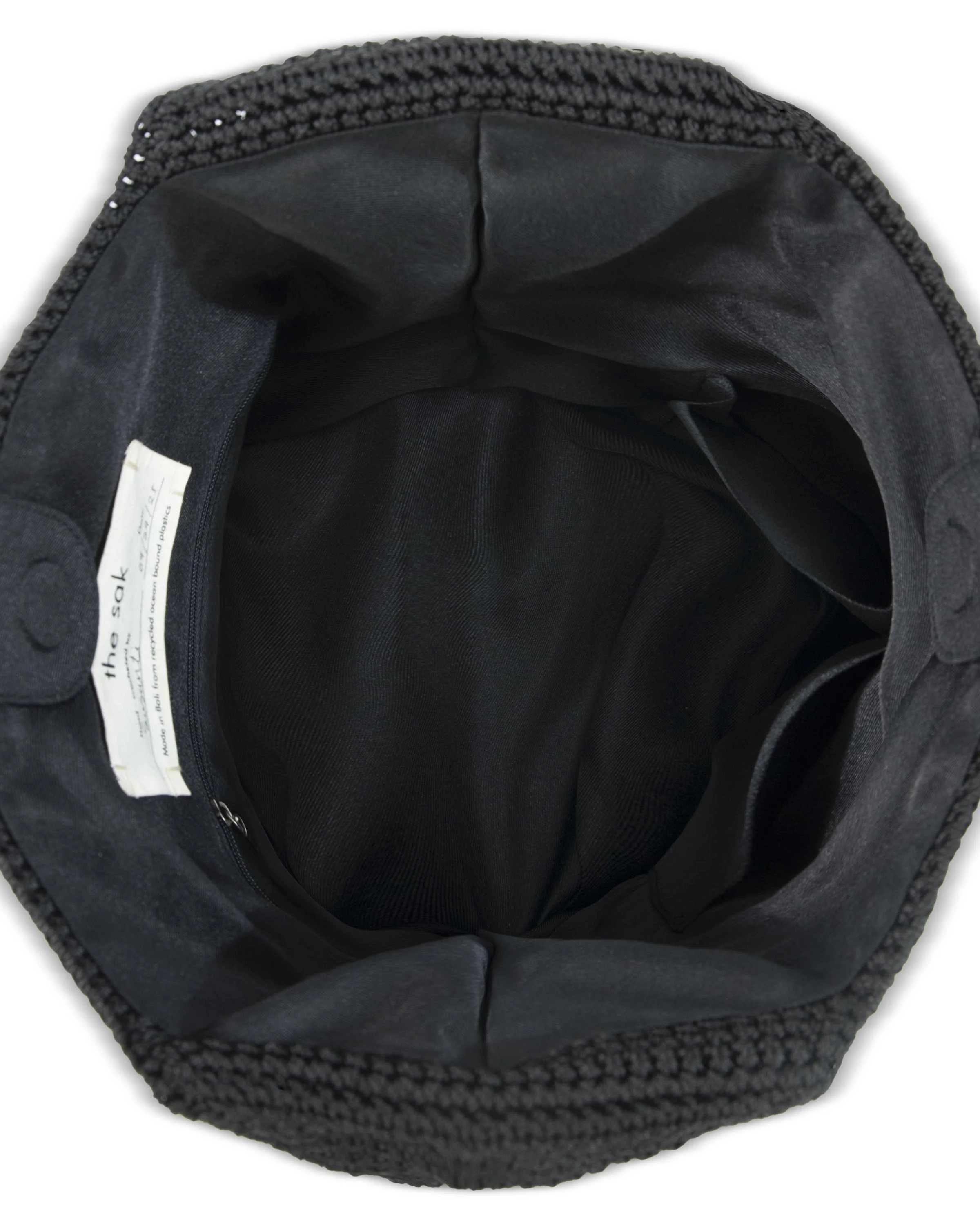 120 Hobo - Hand Crochet - Black Cozy Weave - Mycitystee