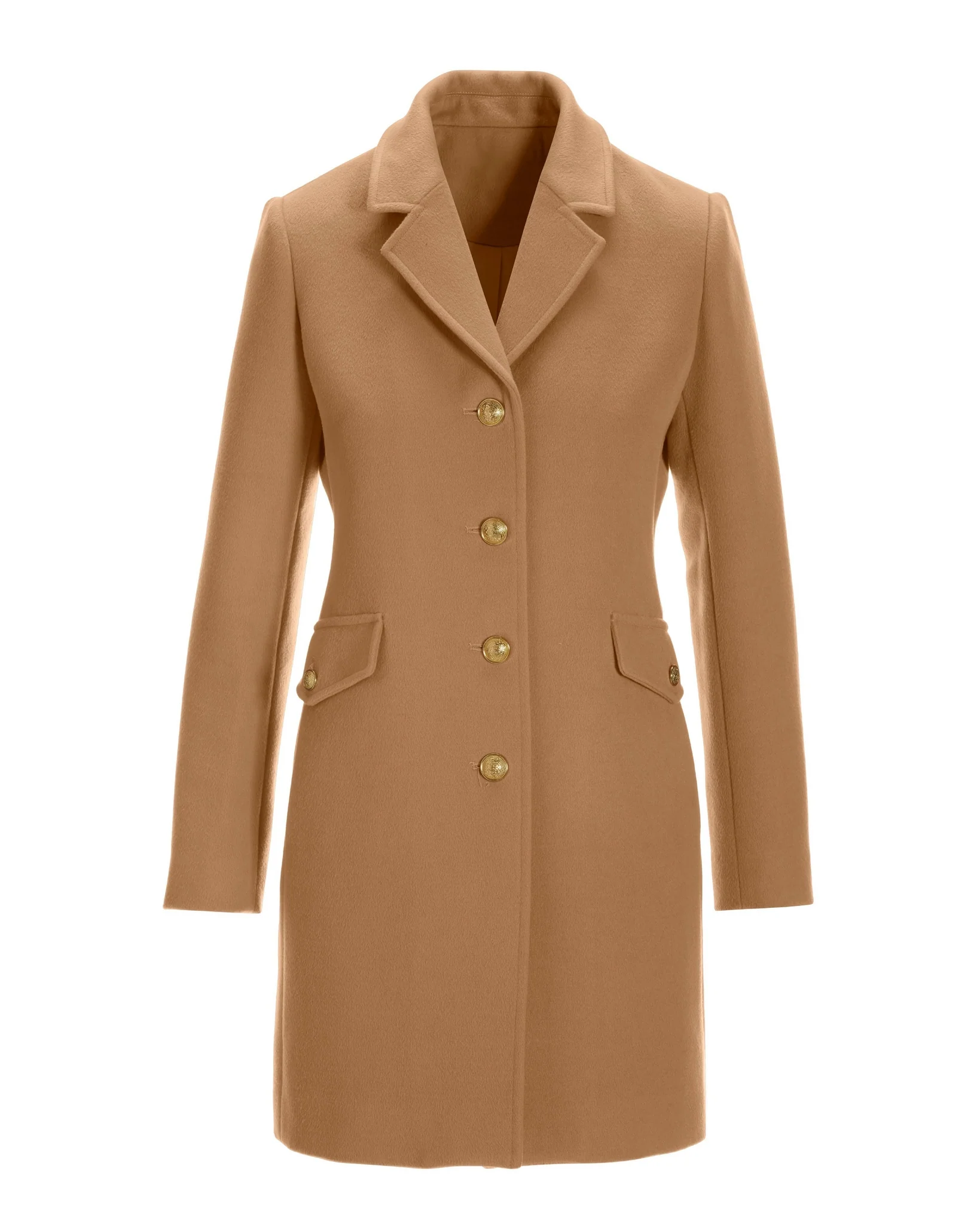 Classic Tailored Coat Camel - Mycitystee