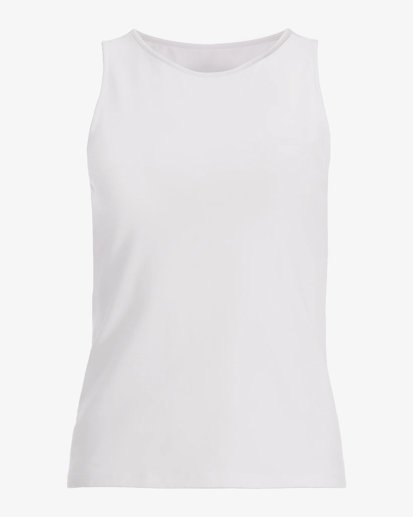 So Sexy High Neck Tank Knit Top White - Mycitystee