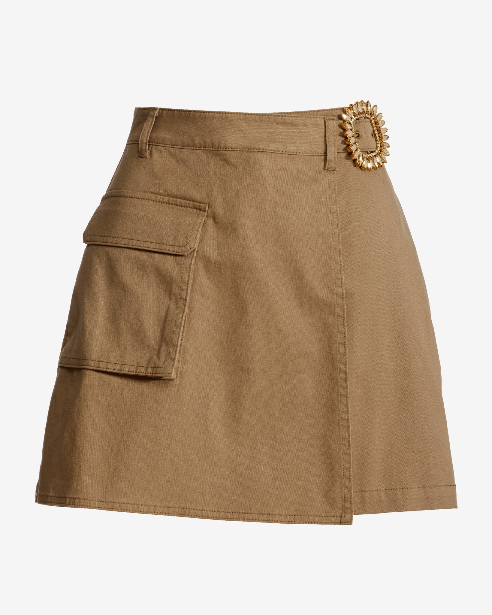Gemstone Belt Cargo Skort Caramel - Mycitystee
