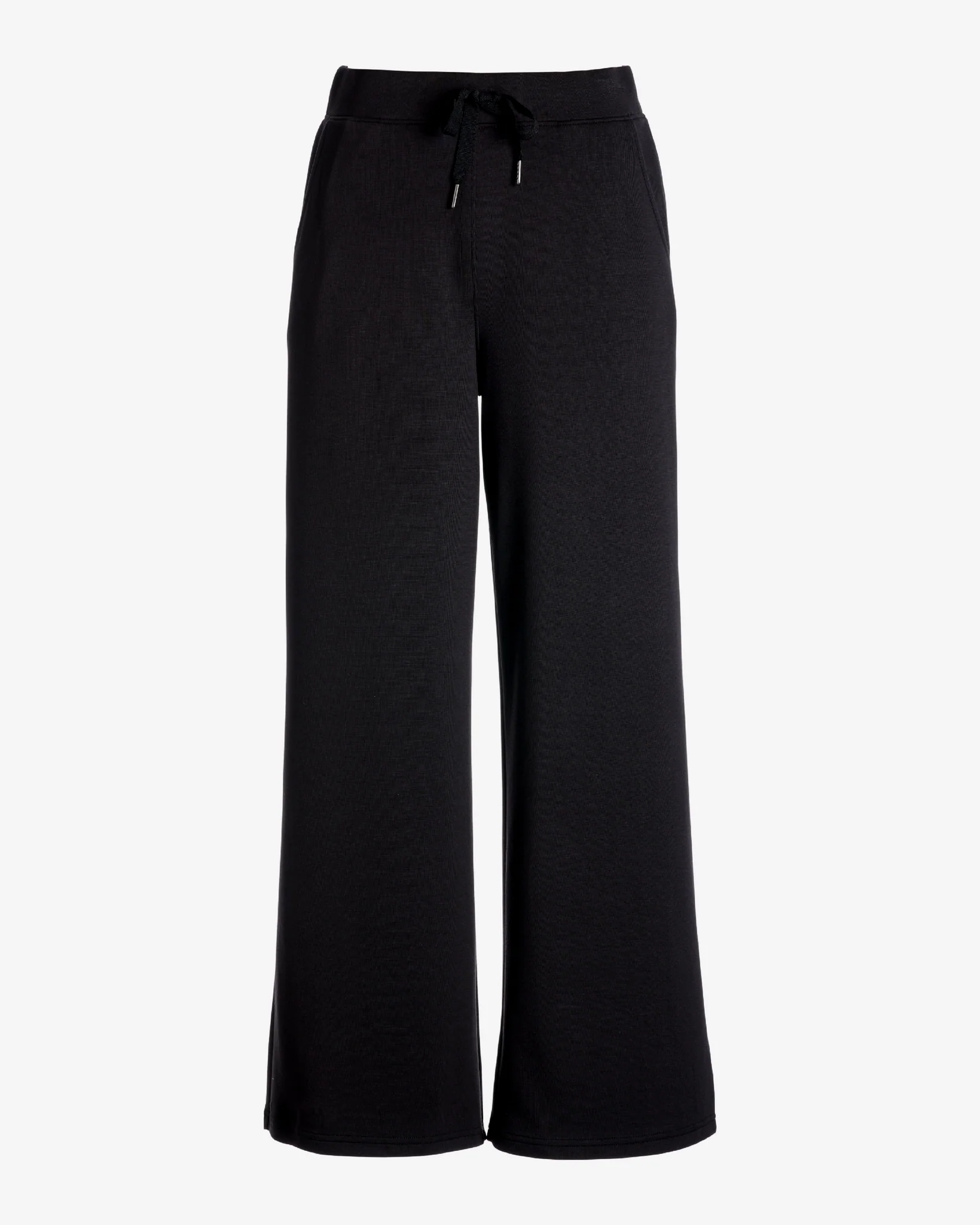Luxe Lounge Drawstring Wide Leg Pant Black - Mycitystee