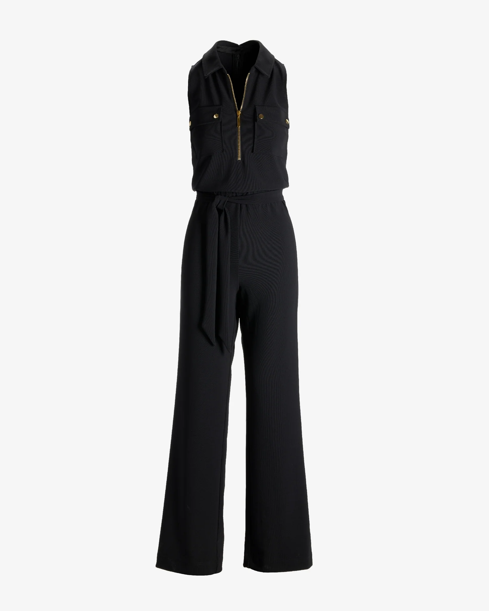 Beyond Travel Utility Chic Jumpsuit Jet Black - Mycitystee