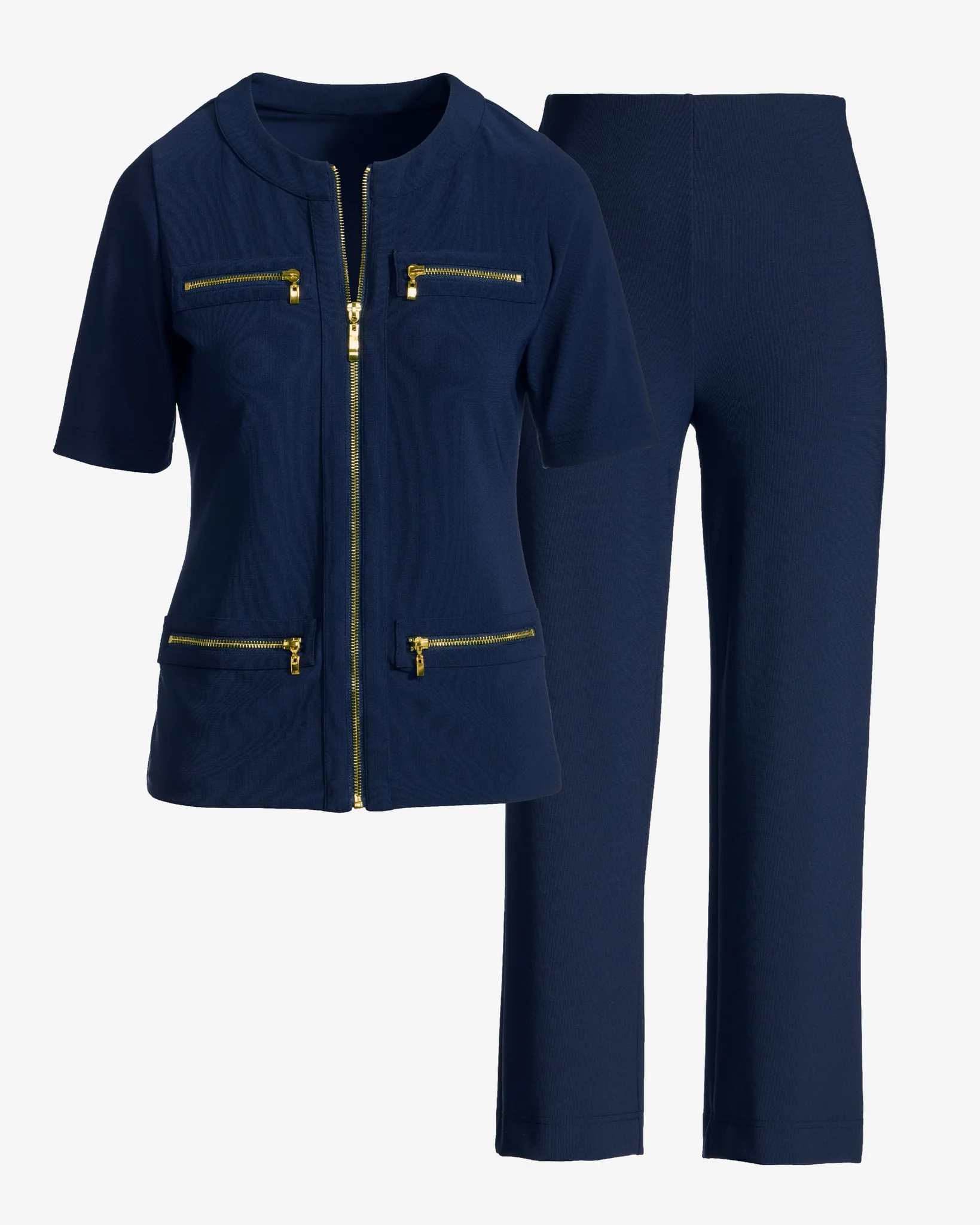 Beyond Travel Cropped Chic Coordinates Maritime Navy - Mycitystee