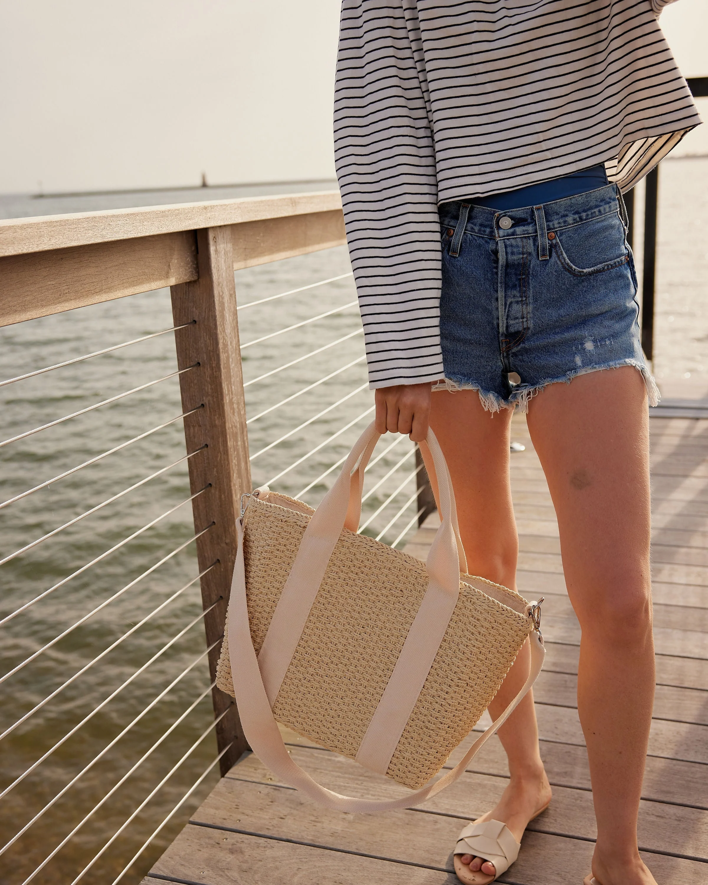 Modern Straw Cooler Tote - Mycitystee